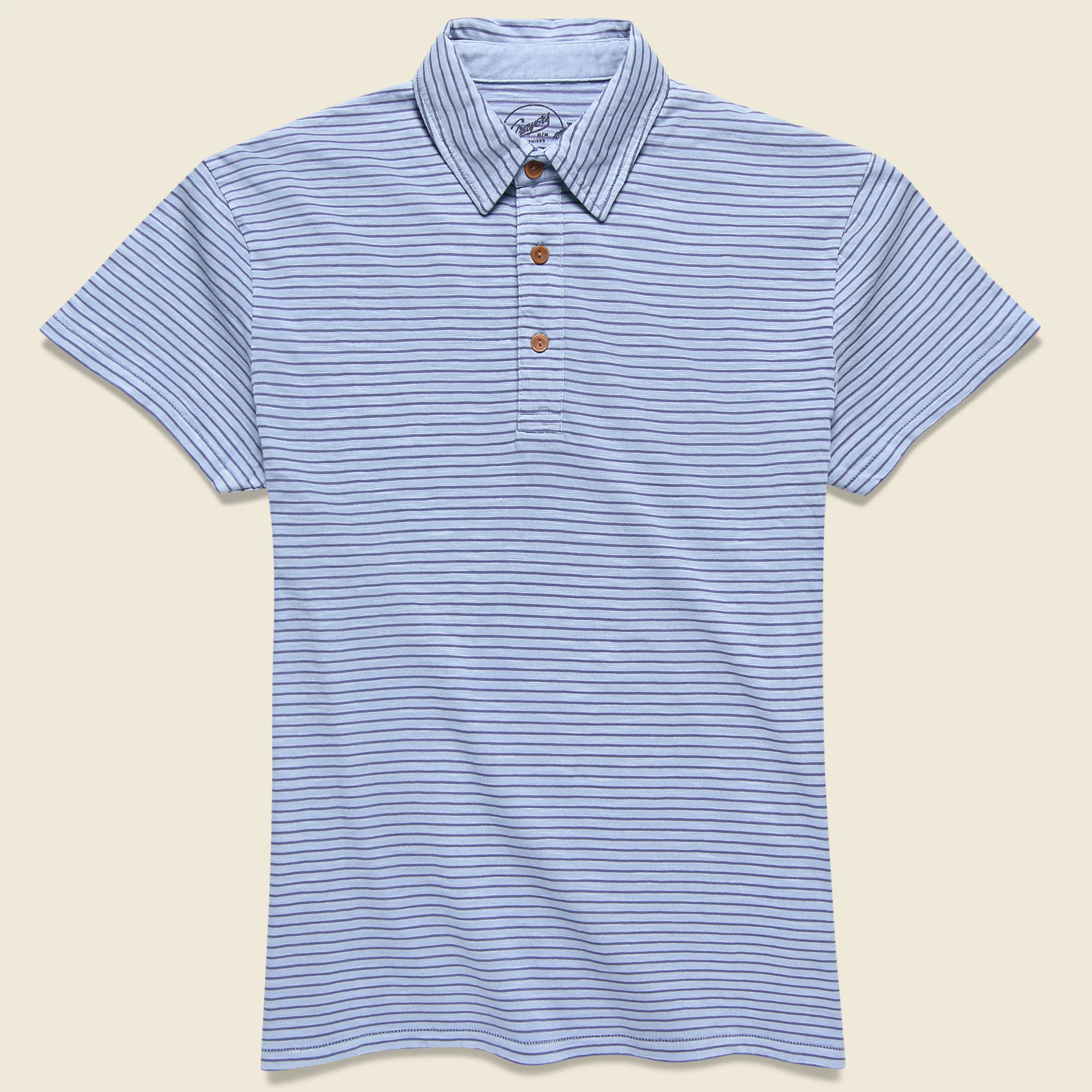 Malaga Cove Stripe Polo - Blue