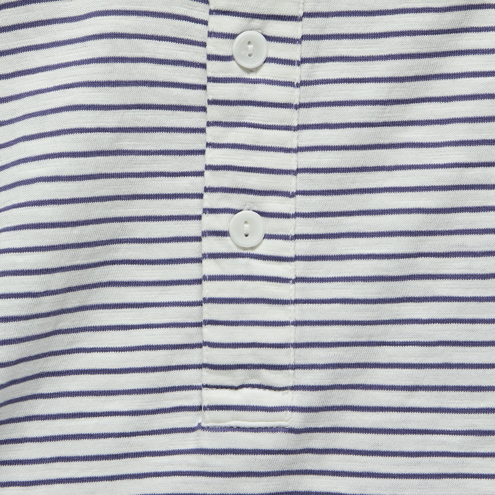 Malaga Cove Stripe Polo - Antique White - Image 2