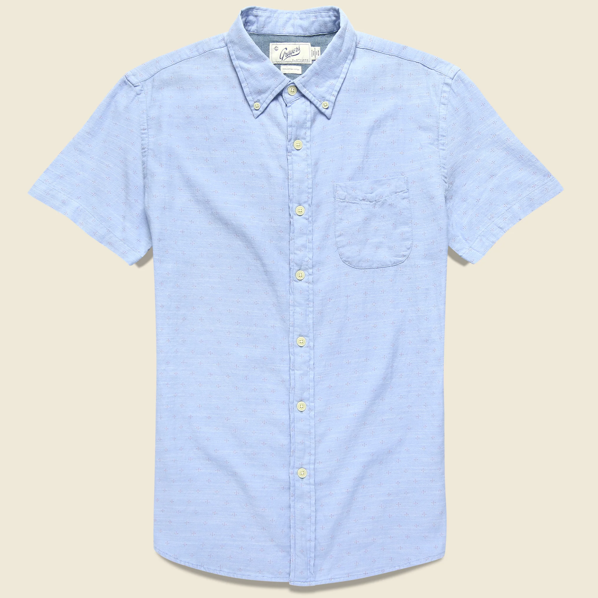 Prescott Summer Slub Twill Shirt - Blue