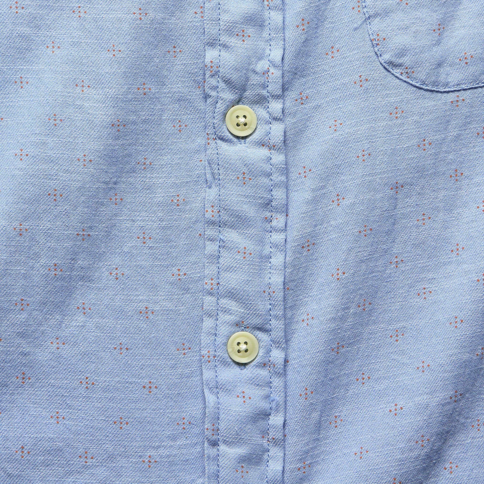 Prescott Summer Slub Twill Shirt - Blue - Image 3
