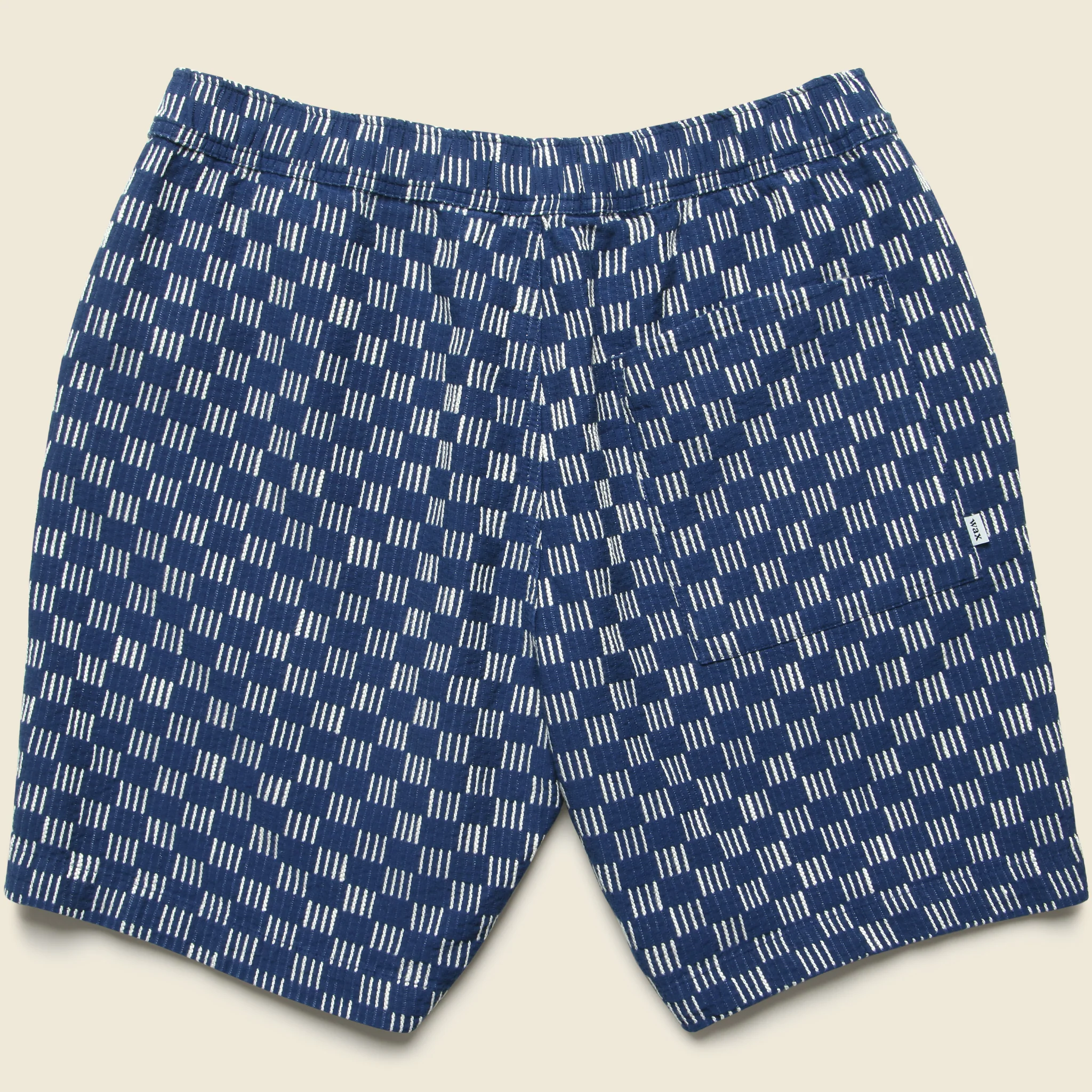 7" Kurt Shorts - Grid Stitch Indigo - Image 2