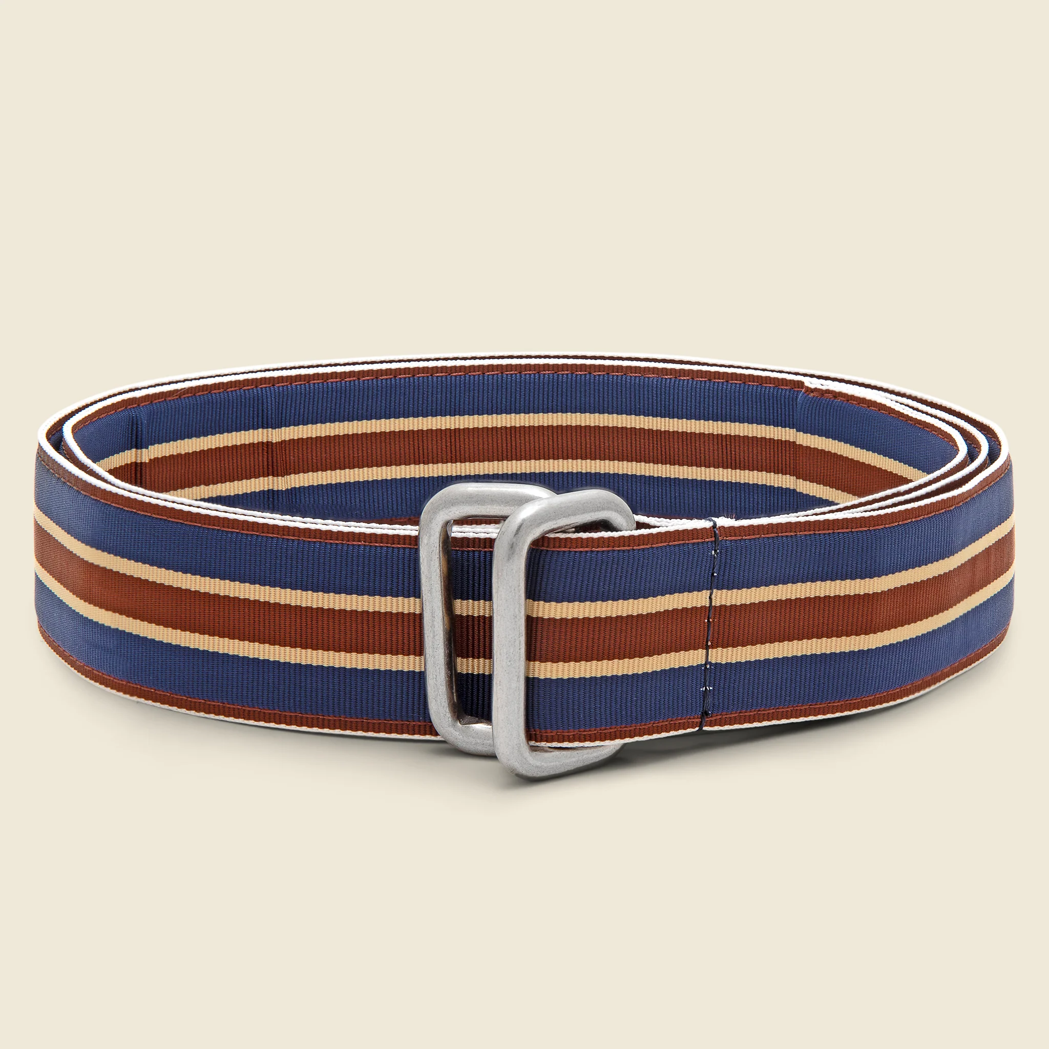 Grosgrain Ring Belt - Navy