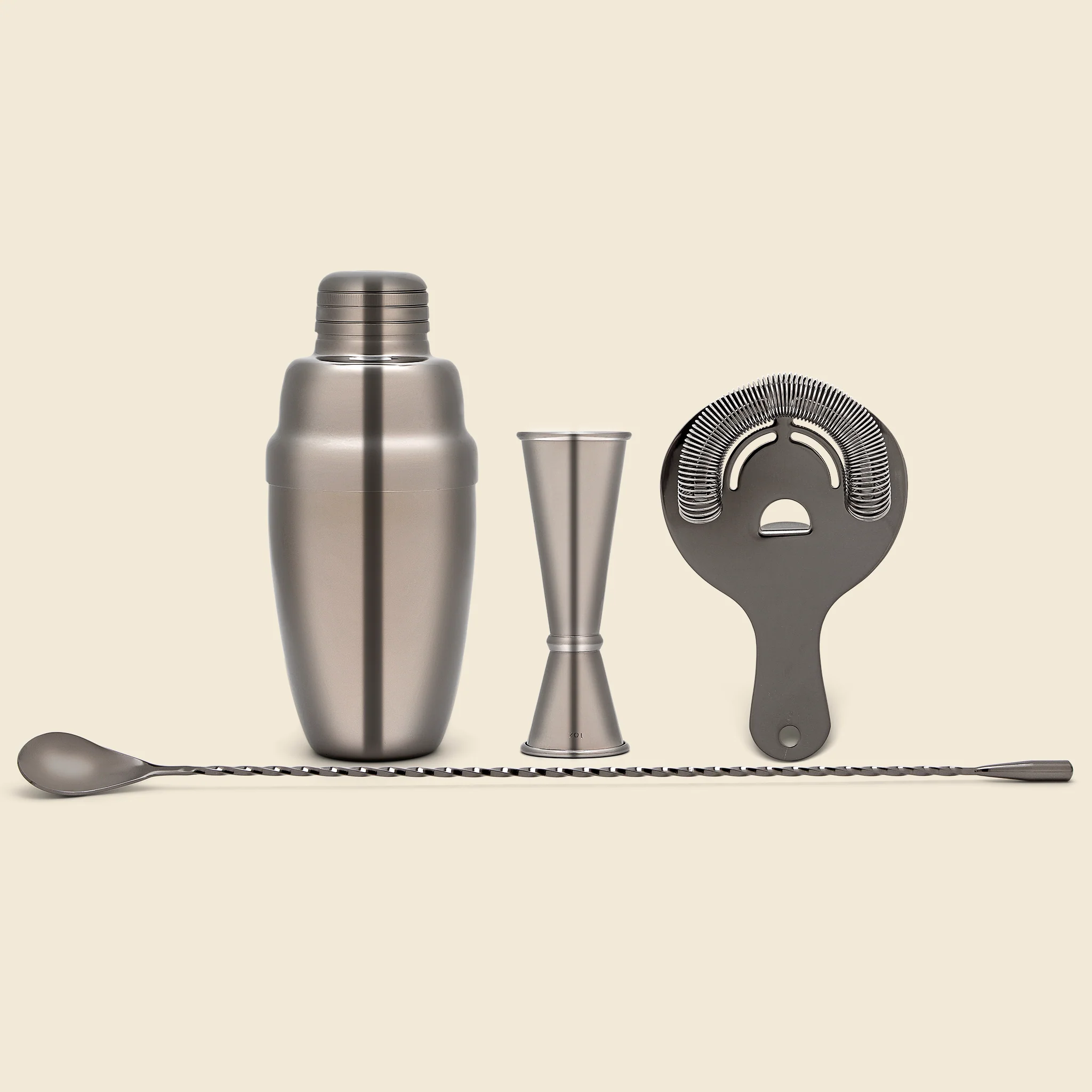 Gunmetal Mixologist Set