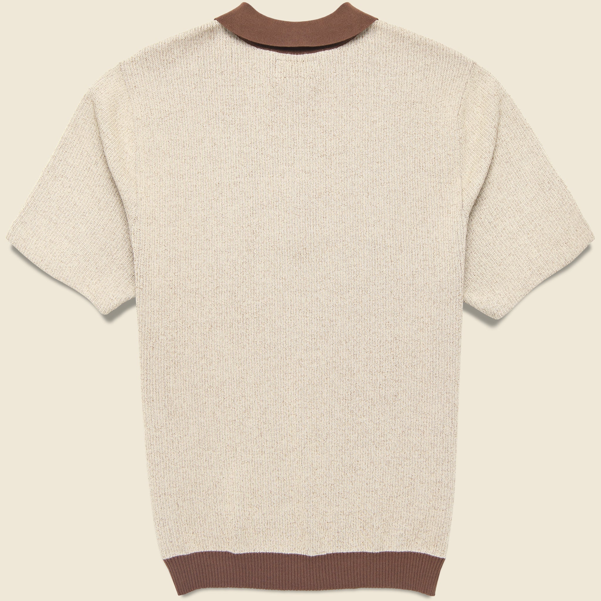 Half Zip Knit Polo - Giraffe - Image 2