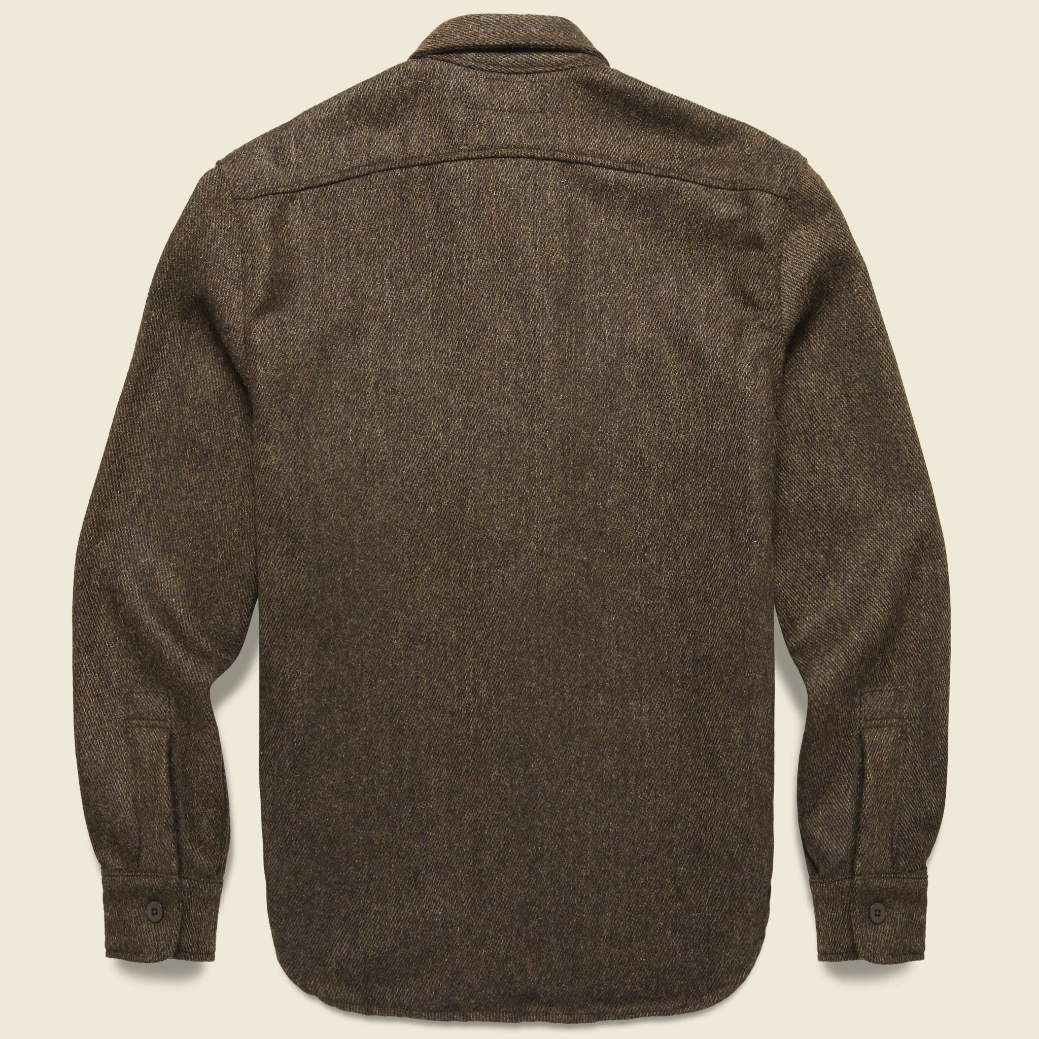 Hall CPO Wool Overshirt - Brown - Image 2