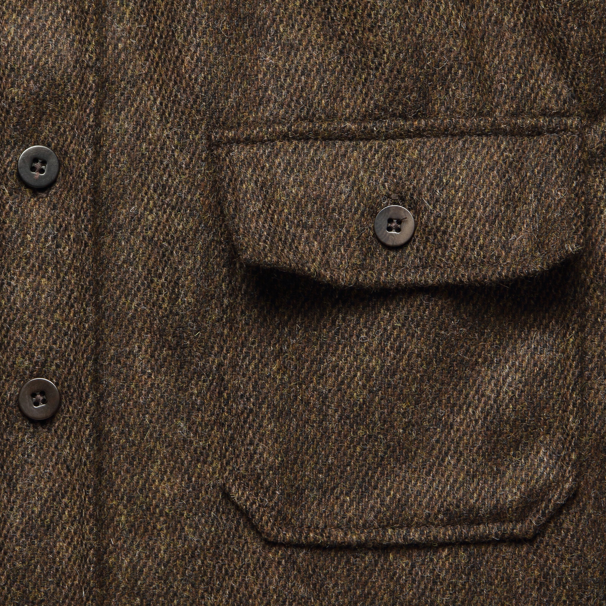 Hall CPO Wool Overshirt - Brown - Image 3