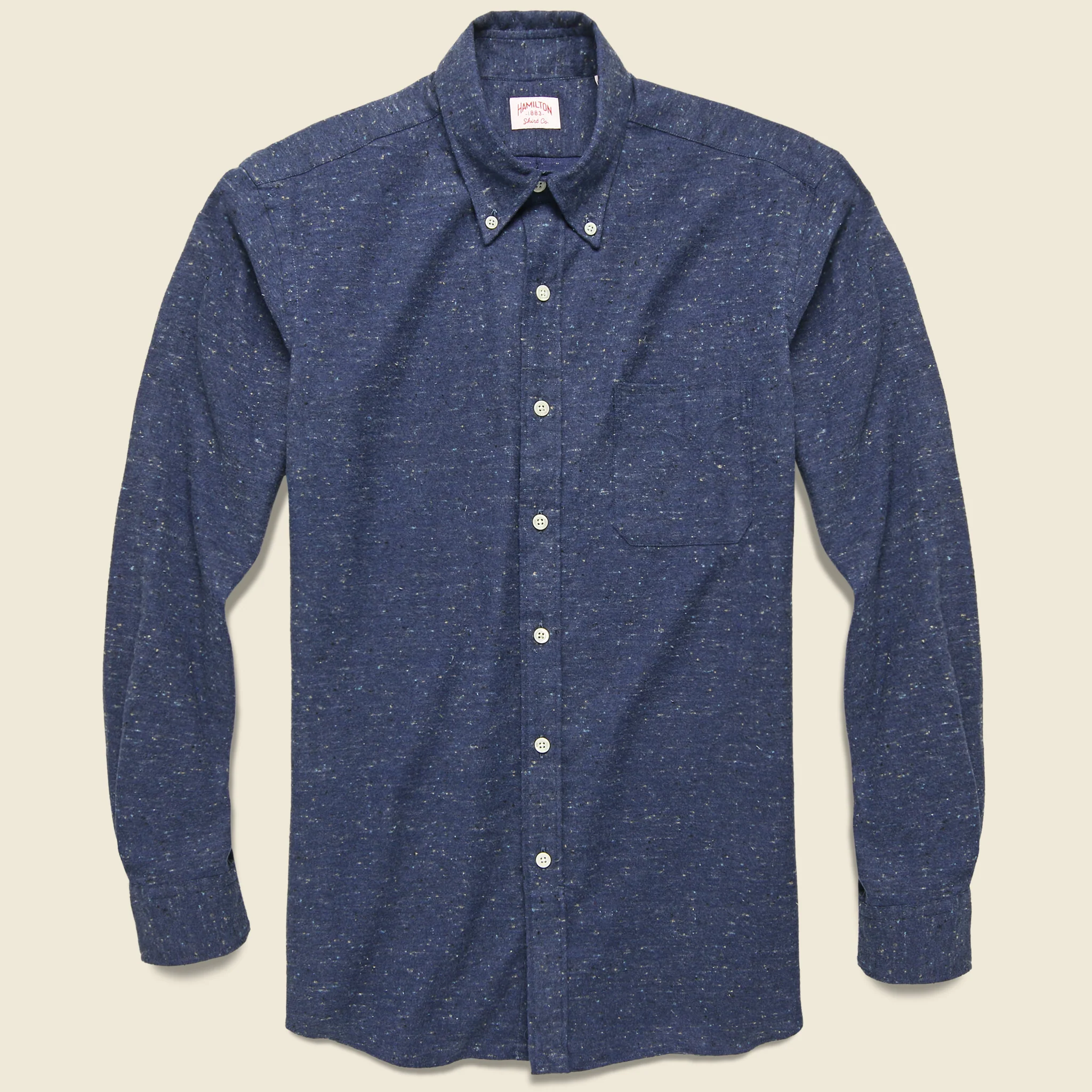 Donegal Twill Shirt - Navy