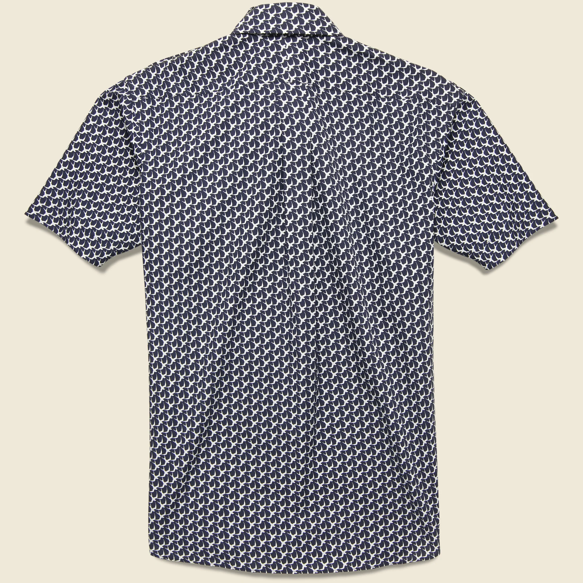Bird Print Shirt - Navy/White - Image 2
