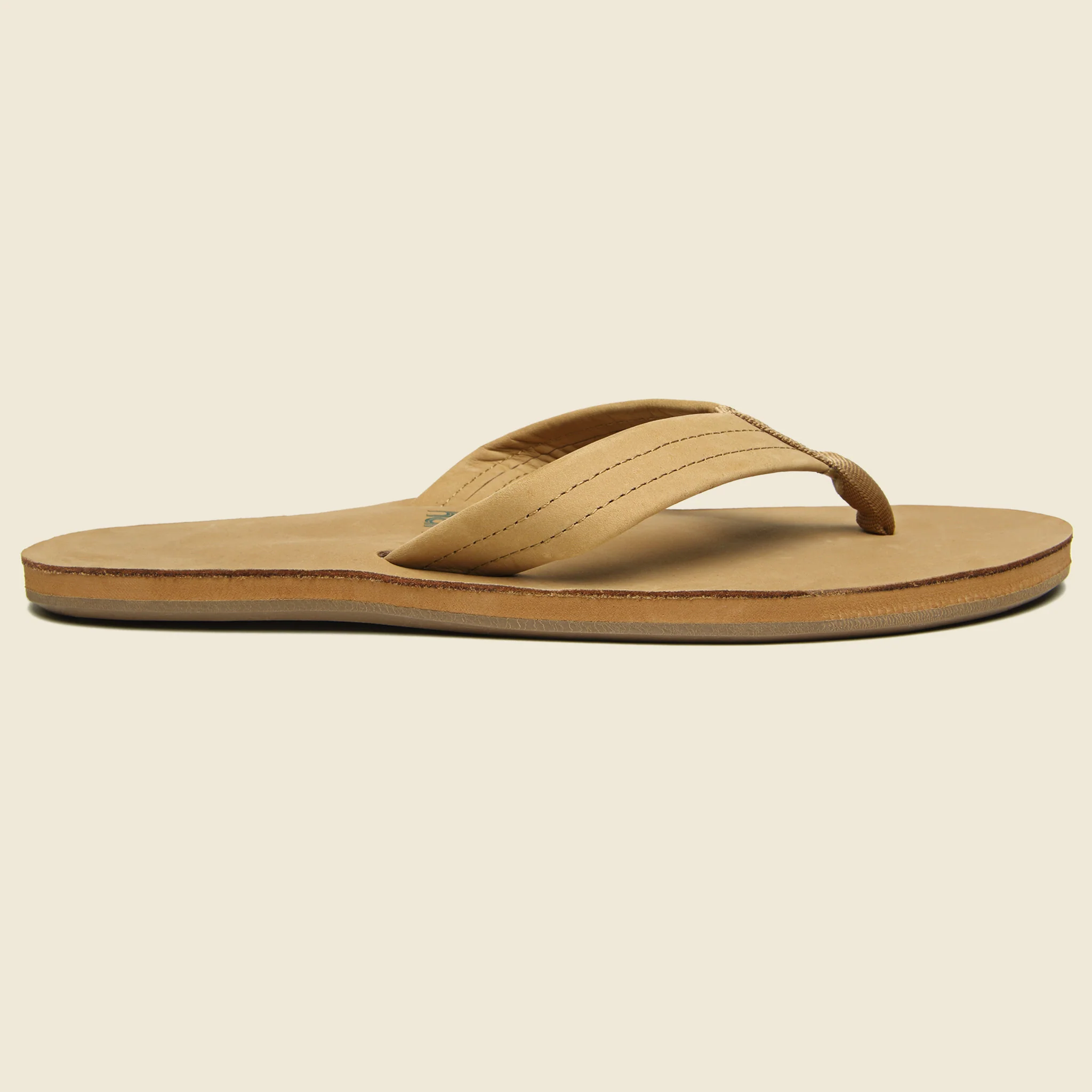 Fields Flip Flop - Tan/Green