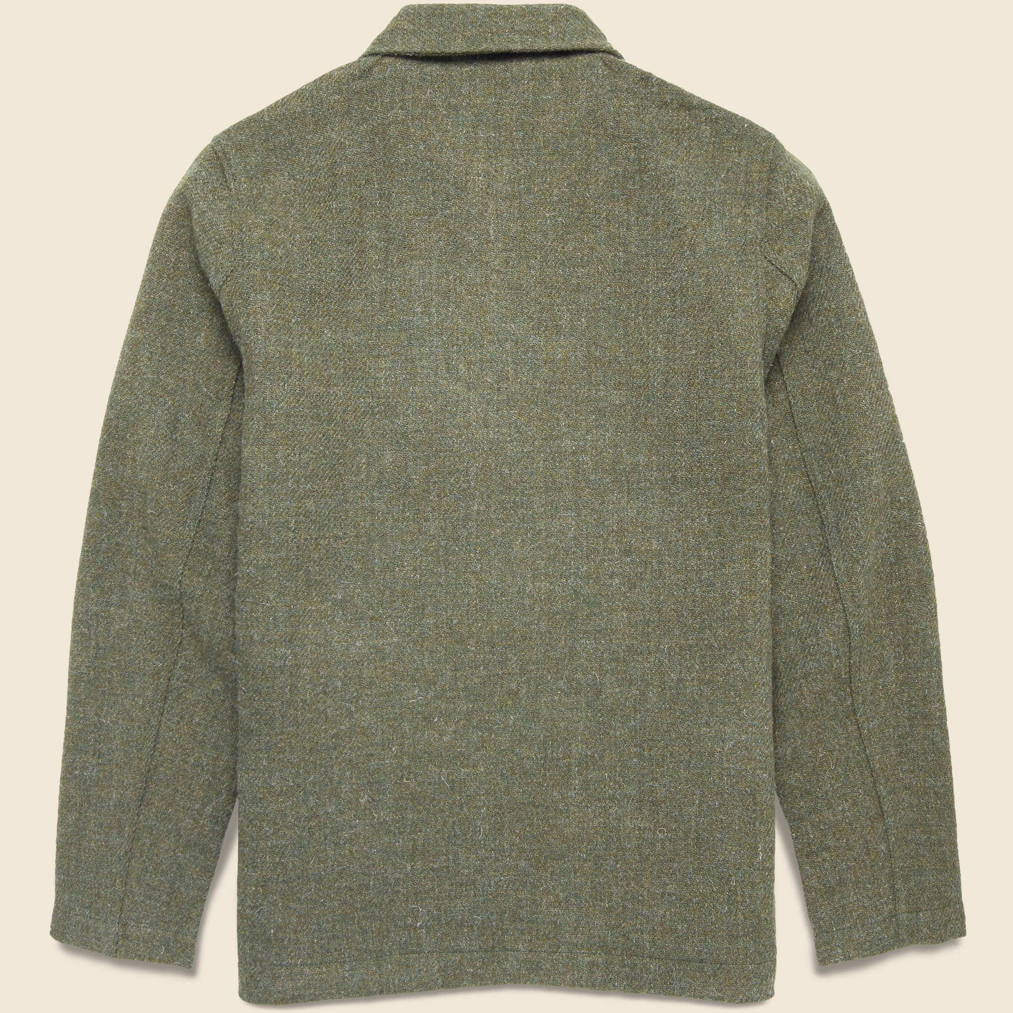 Harris Tweed Bakers Chore Jacket - Green - Image 4