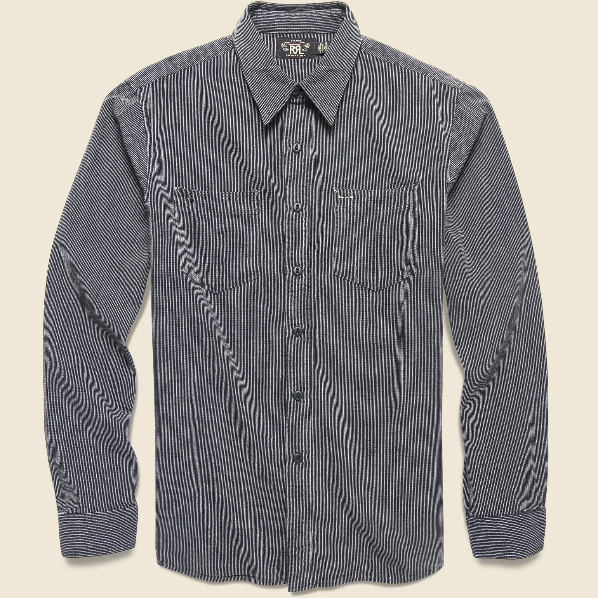 Hartley Workshirt - Black/Cream