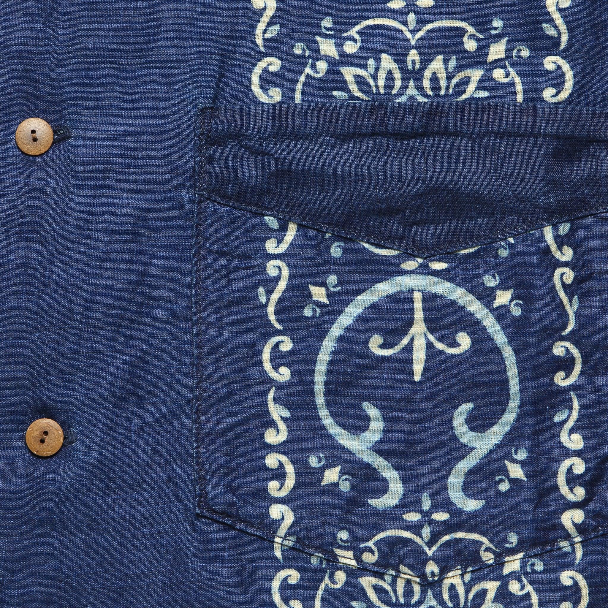 Havananaja Linen Cuba Shirt - Indigo - Image 3