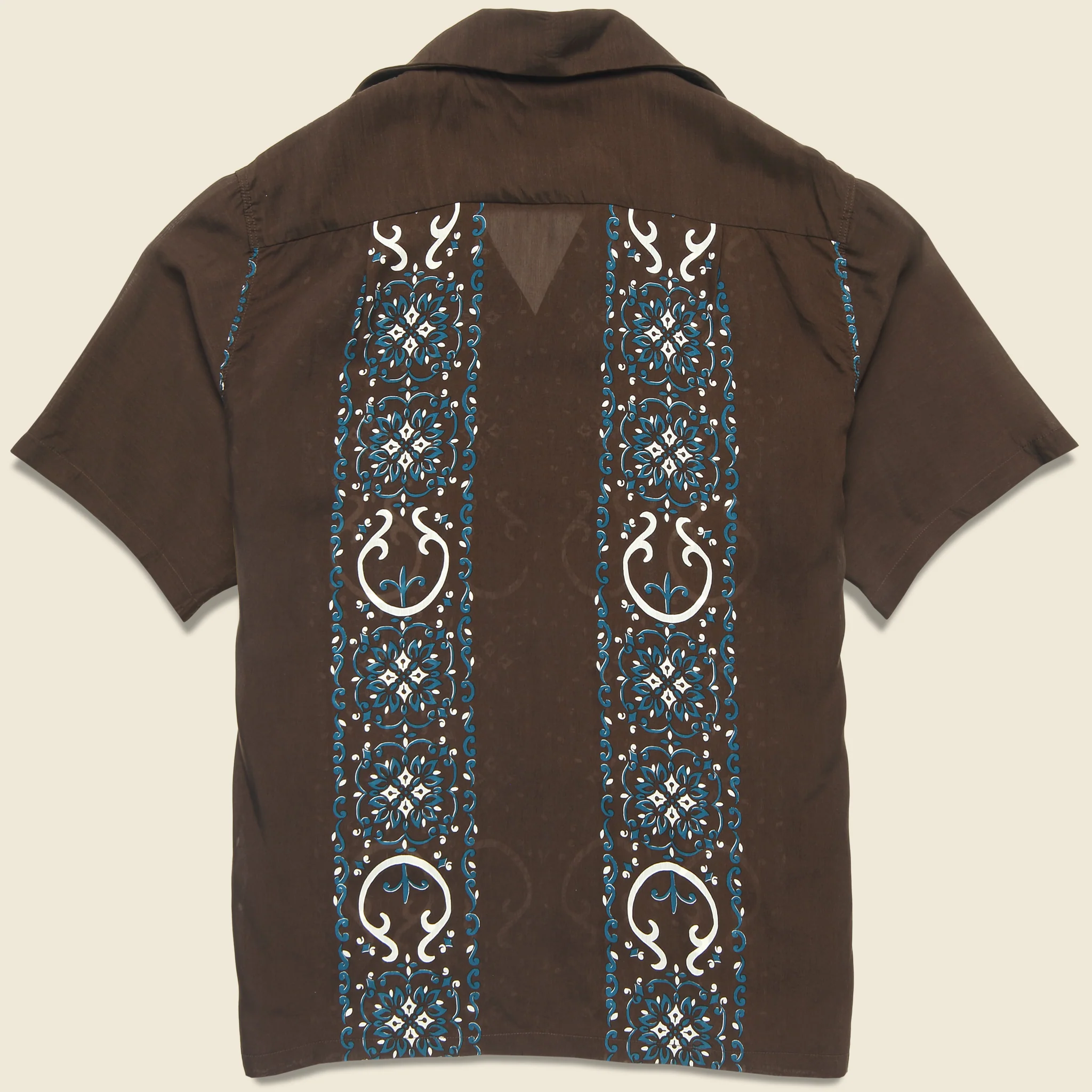 Havananaja Silk Rayon Cuba Shirt - Brown - Image 2