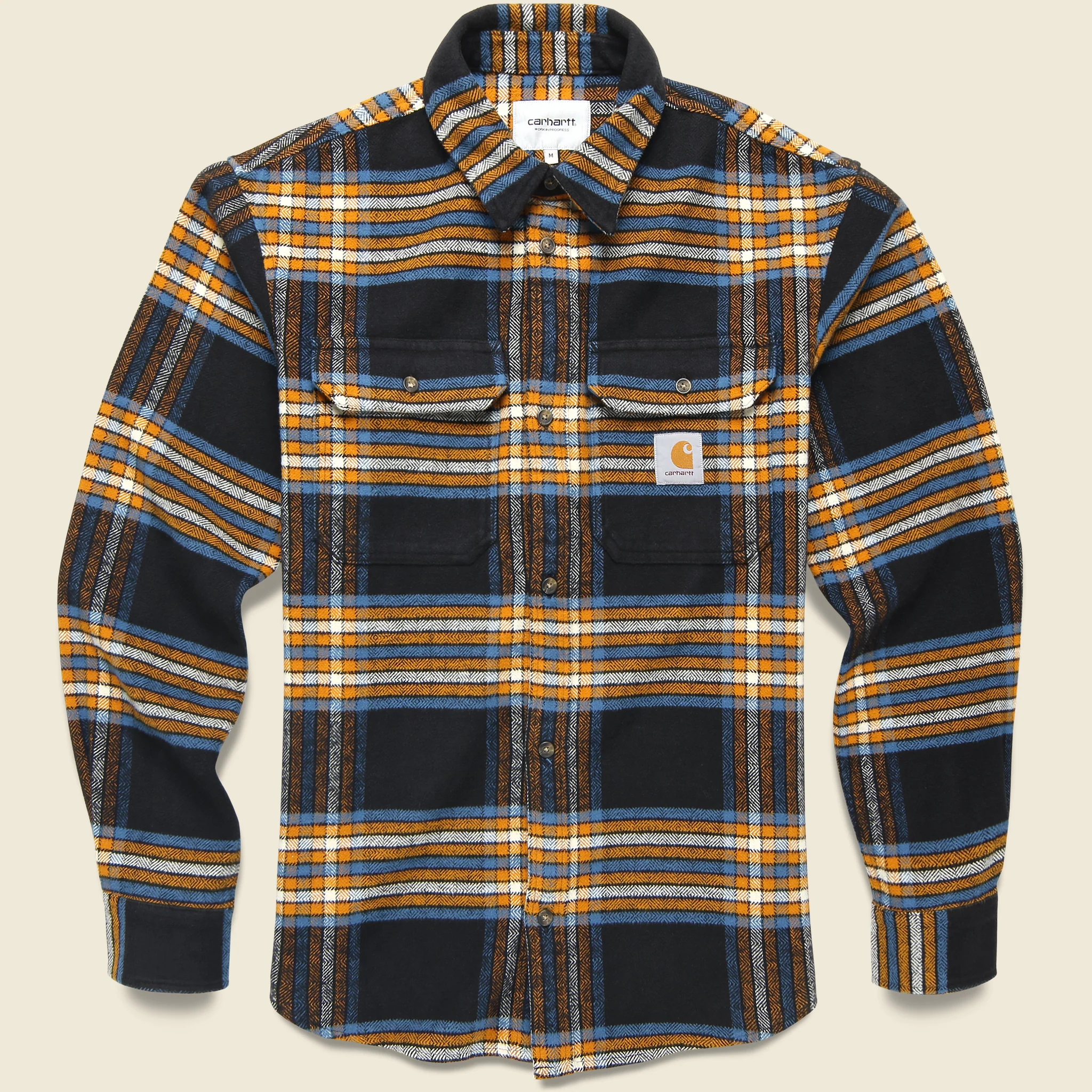 Hawkins Shirt - Hawkins Check Black/Prussian Blue