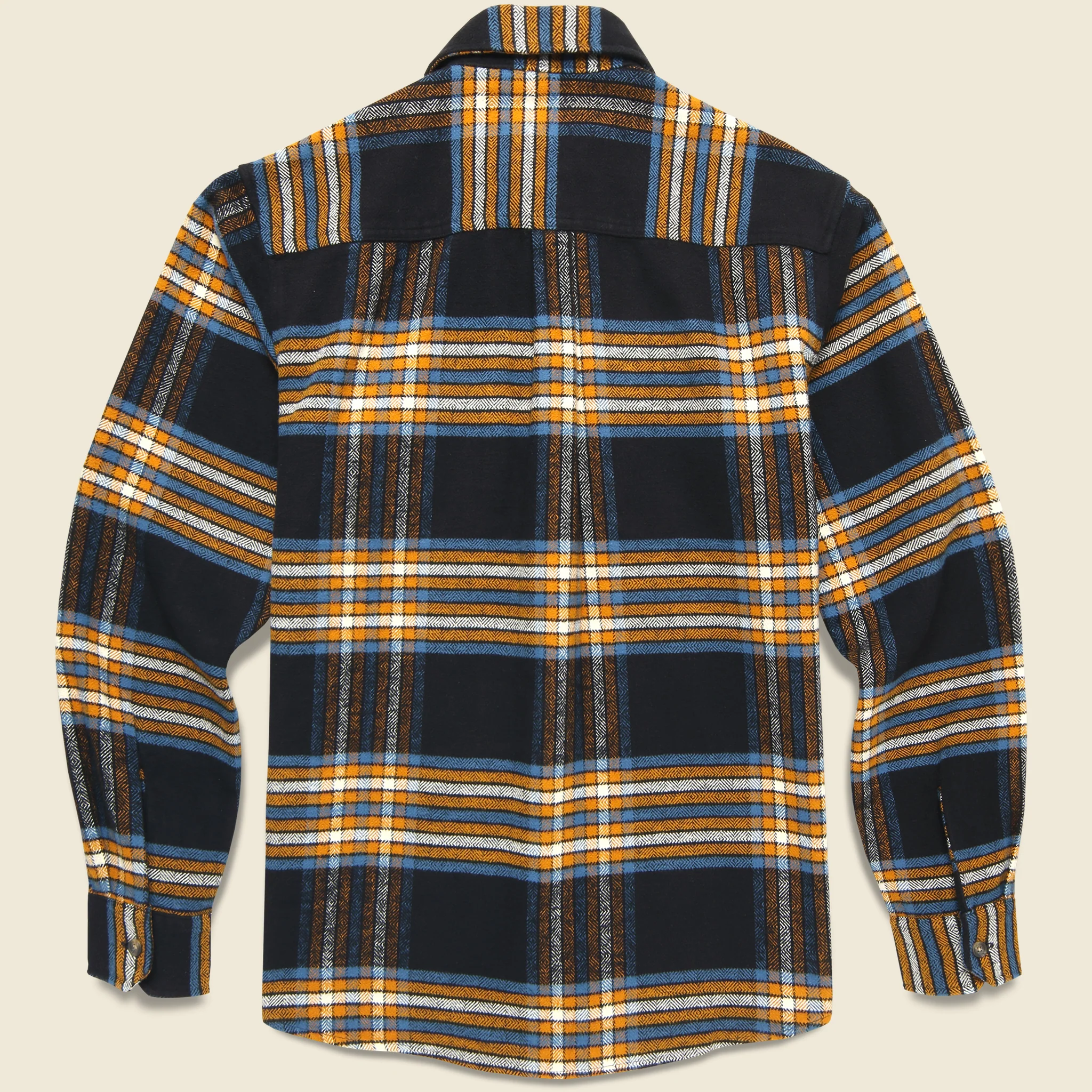 Hawkins Shirt - Hawkins Check Black/Prussian Blue - Image 2