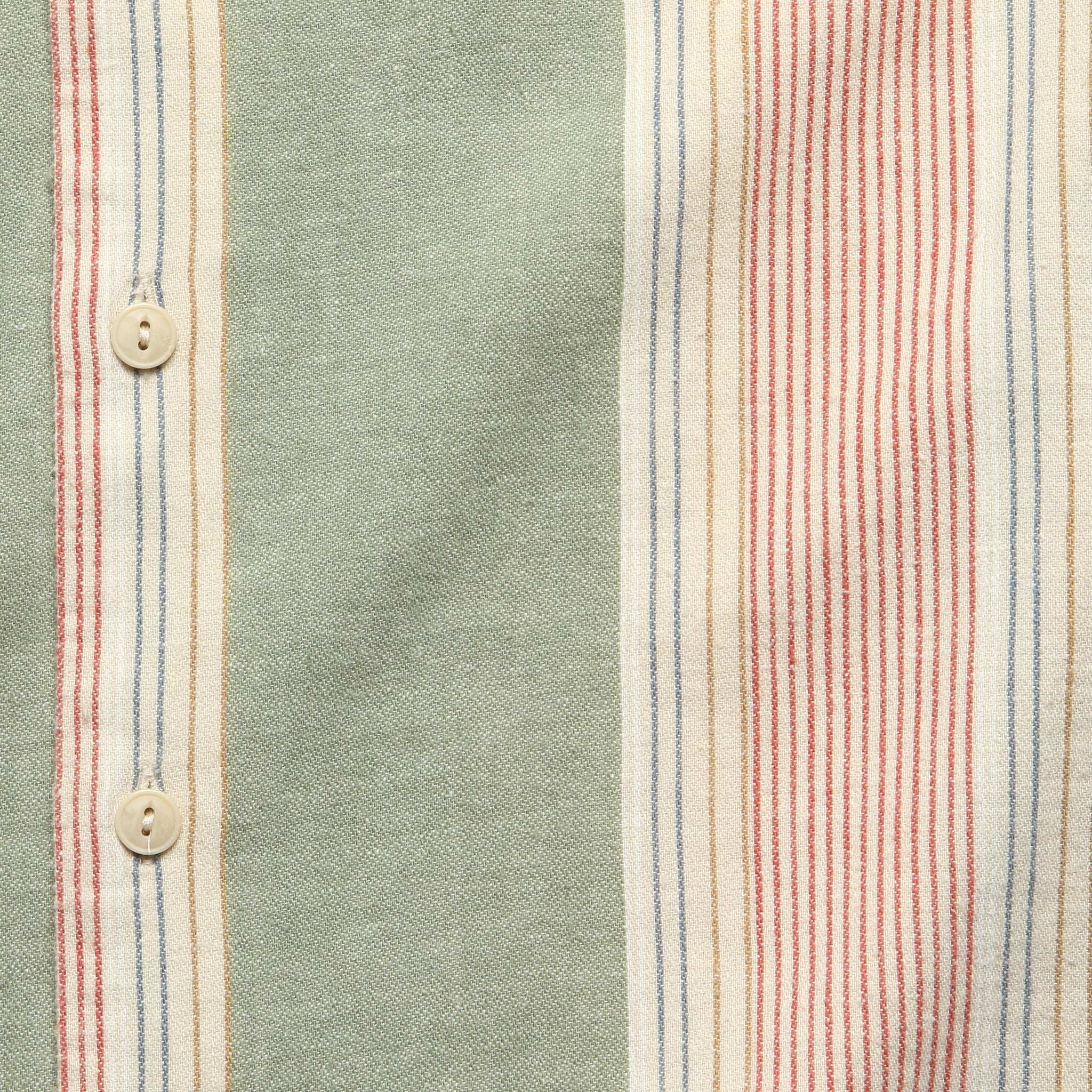 Hemp Blend Camp Shirt - Forest Isle Stripe - Image 2
