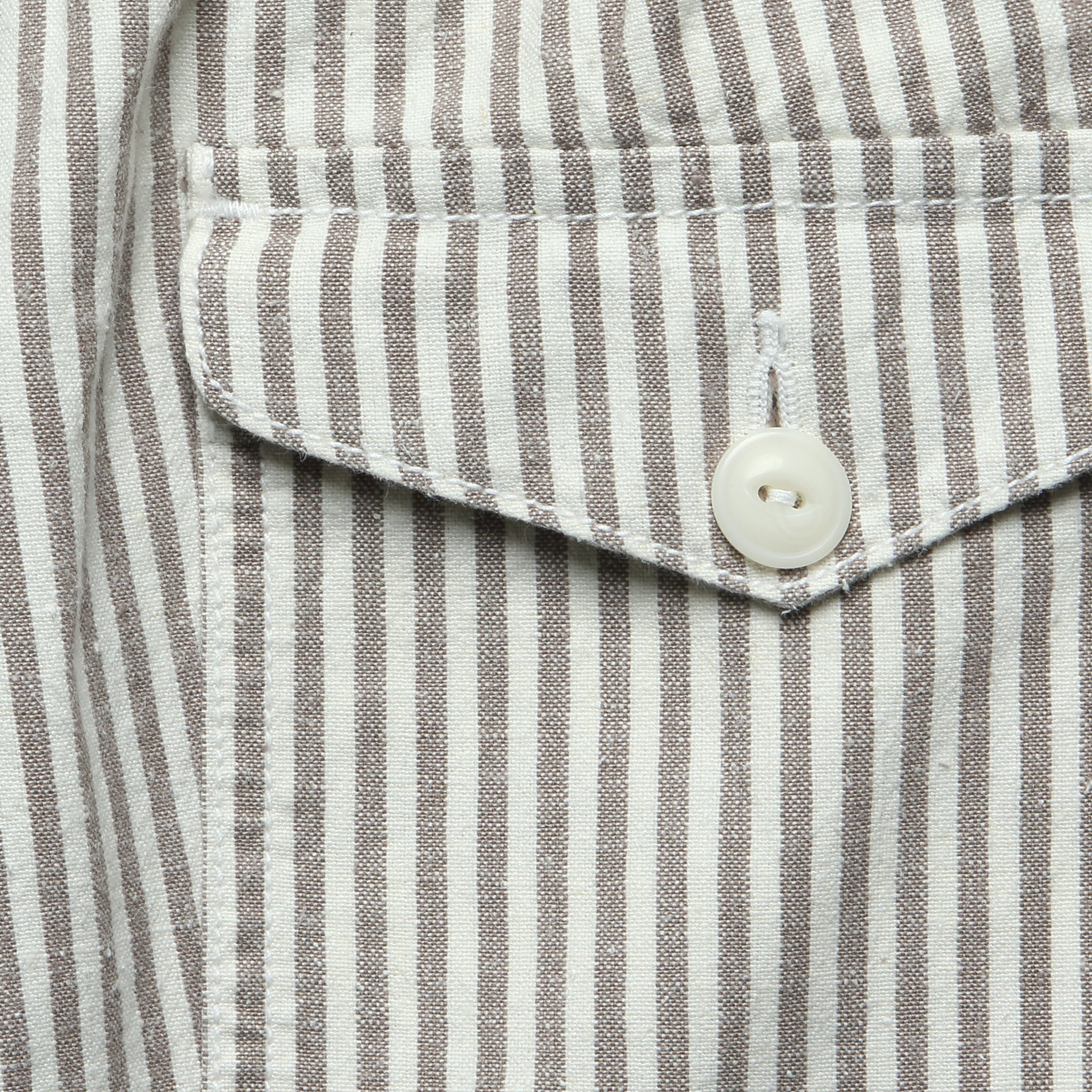6" Hemp Stripe Easy Shorts - Natural/Grey - Image 4