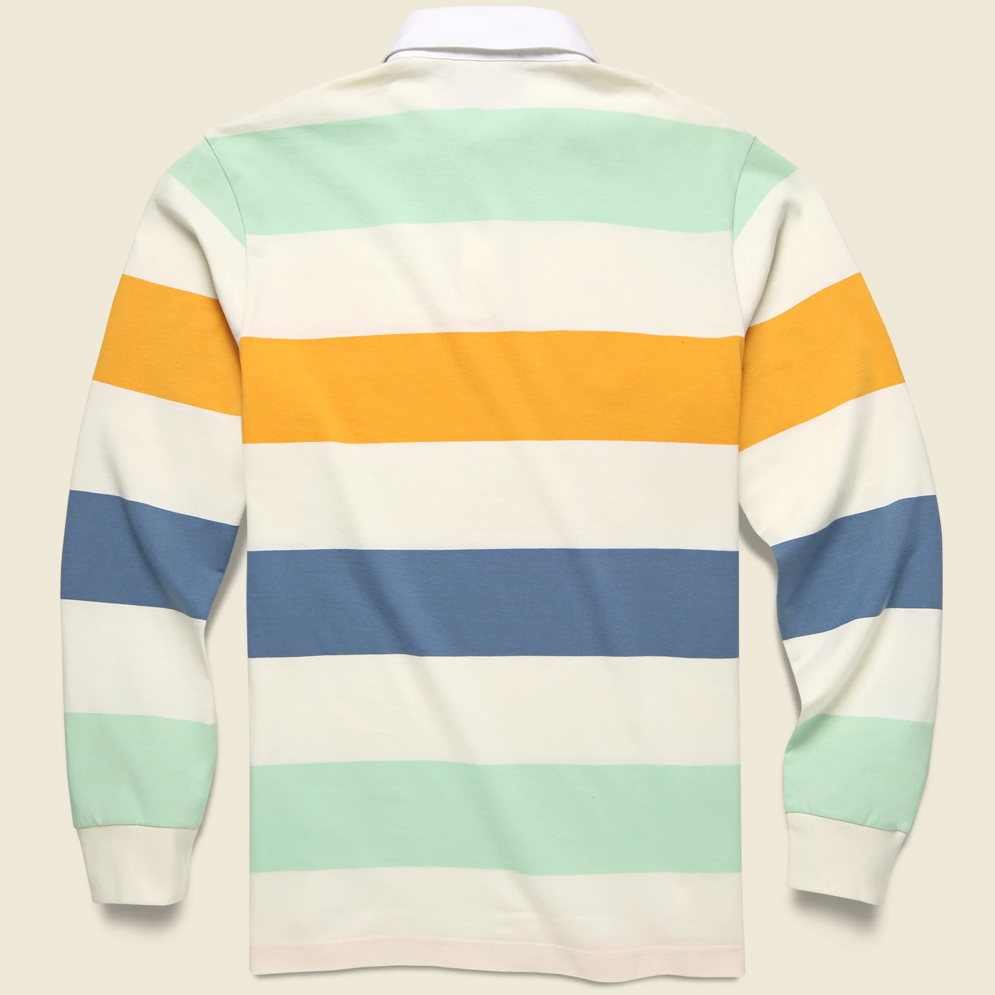 Henwick Stripe Rugby Shirt - Wax - Image 2