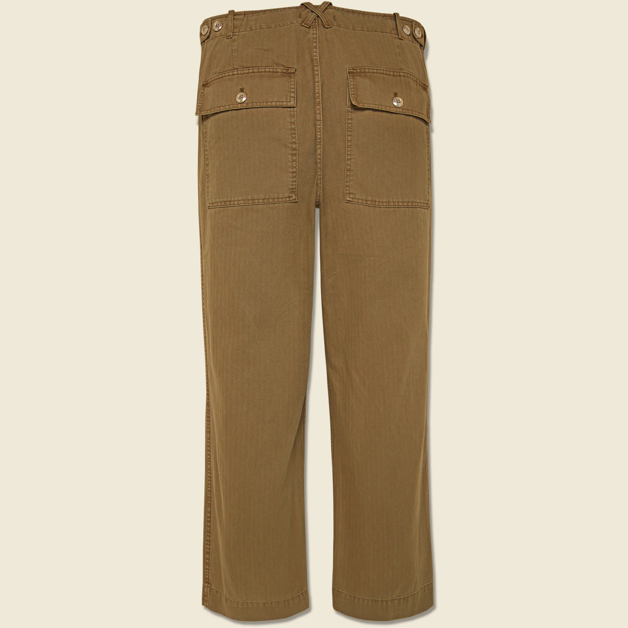 Herringbone Field Pant - Khaki - Image 2