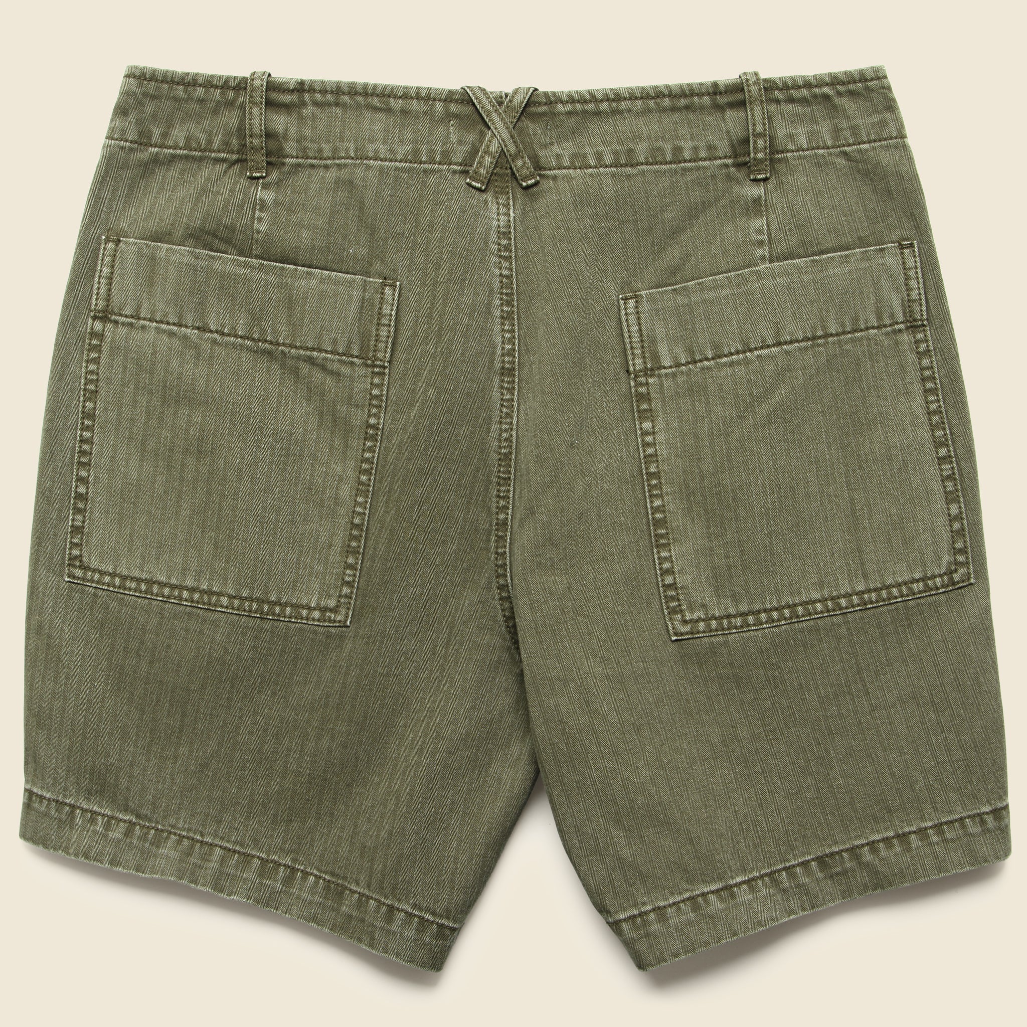 Herringbone Field Short - Field Olive - Image 2
