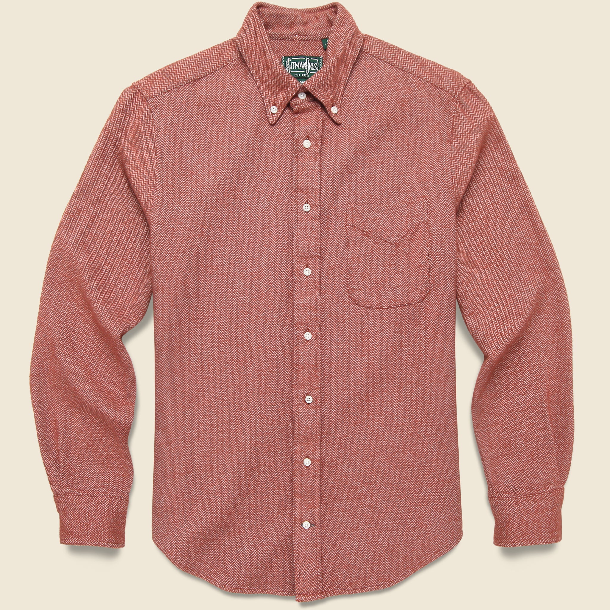 Herringbone Flannel - Red