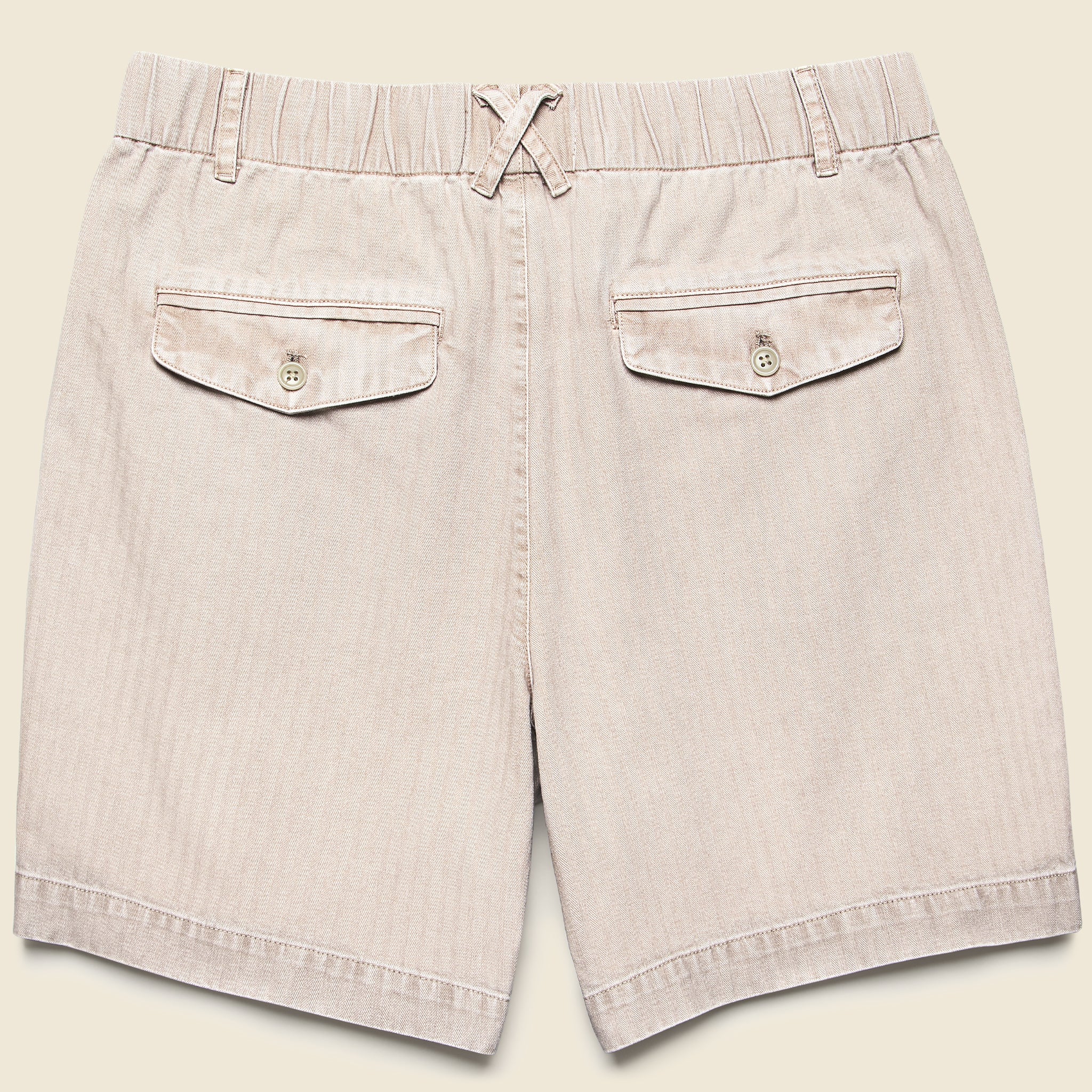 7" Herringbone Pull-On Shorts - Faded Grey - Image 3