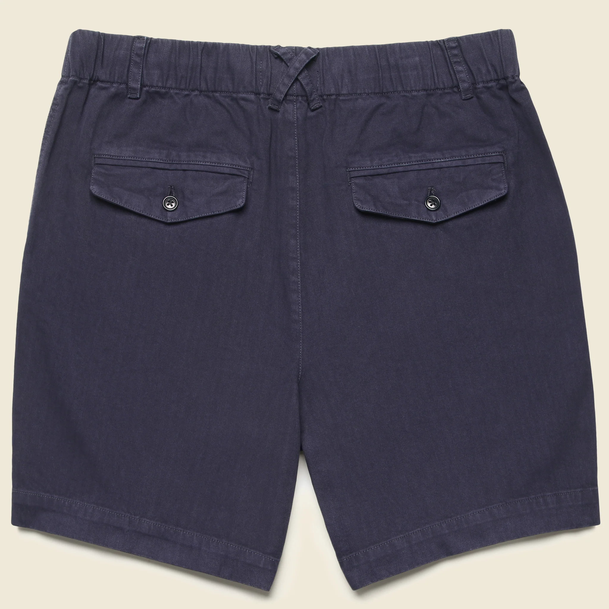 7" Herringbone Pull-On Shorts - Navy - Image 3
