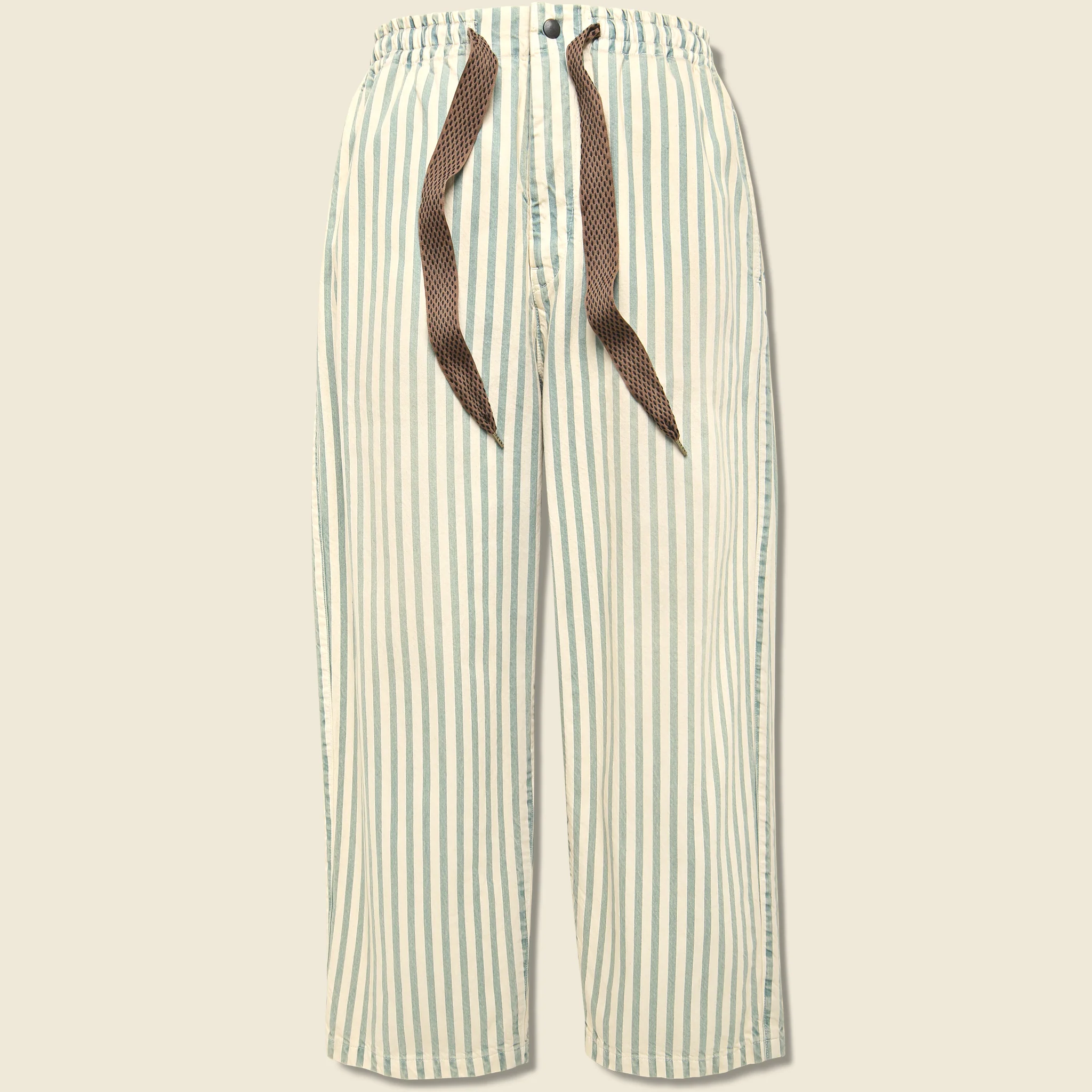 Hickoree Stripe Easy Pants - Light Indigo