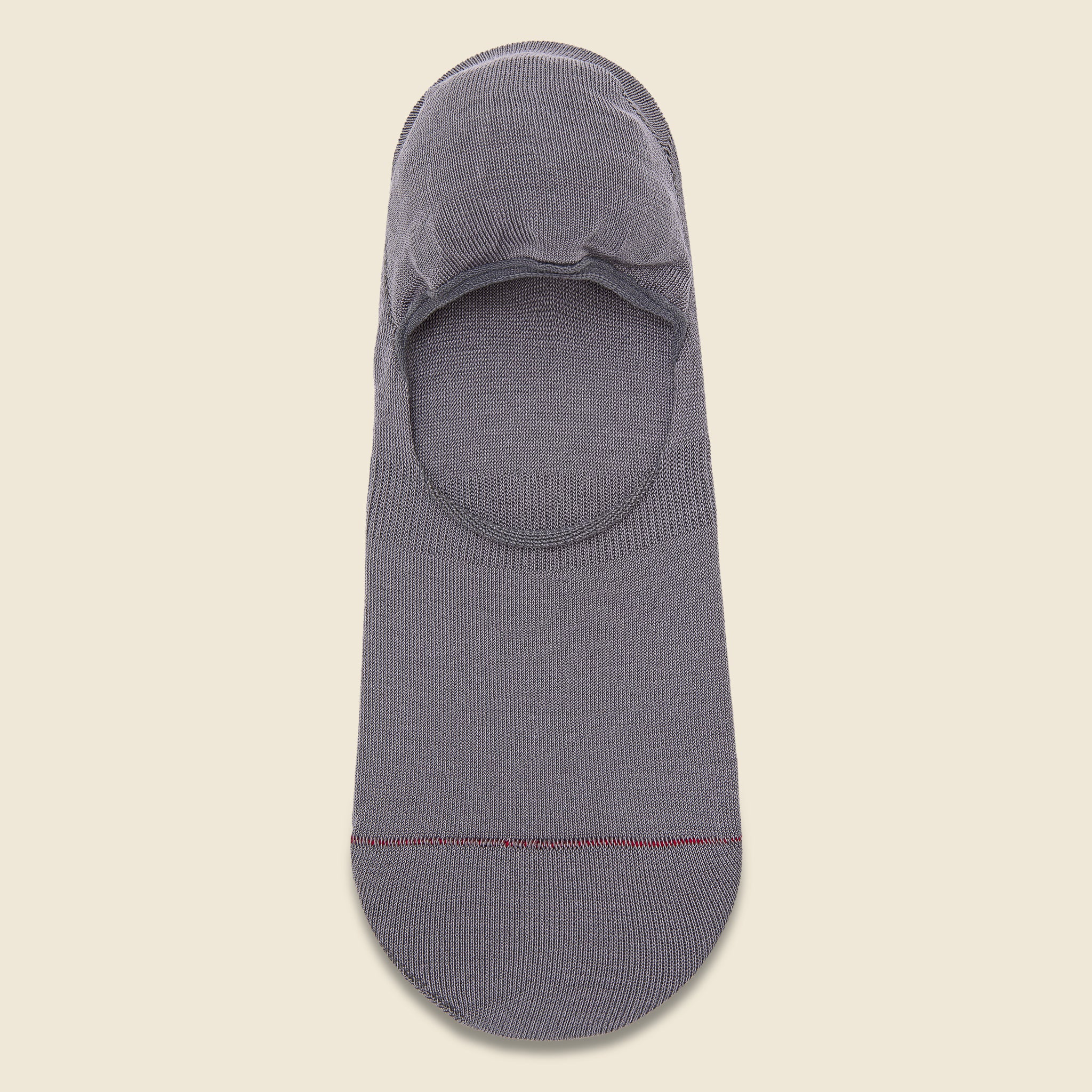 High Gauge No Show Sock - Grey