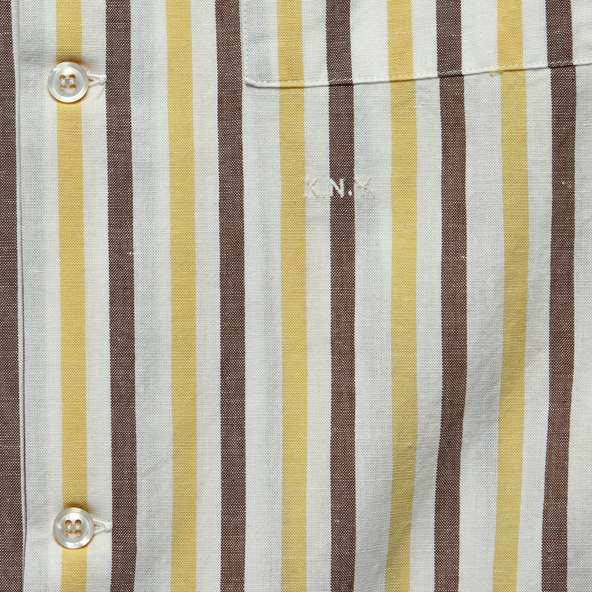 Highway Shirt - White/Brown/Yellow - Image 3