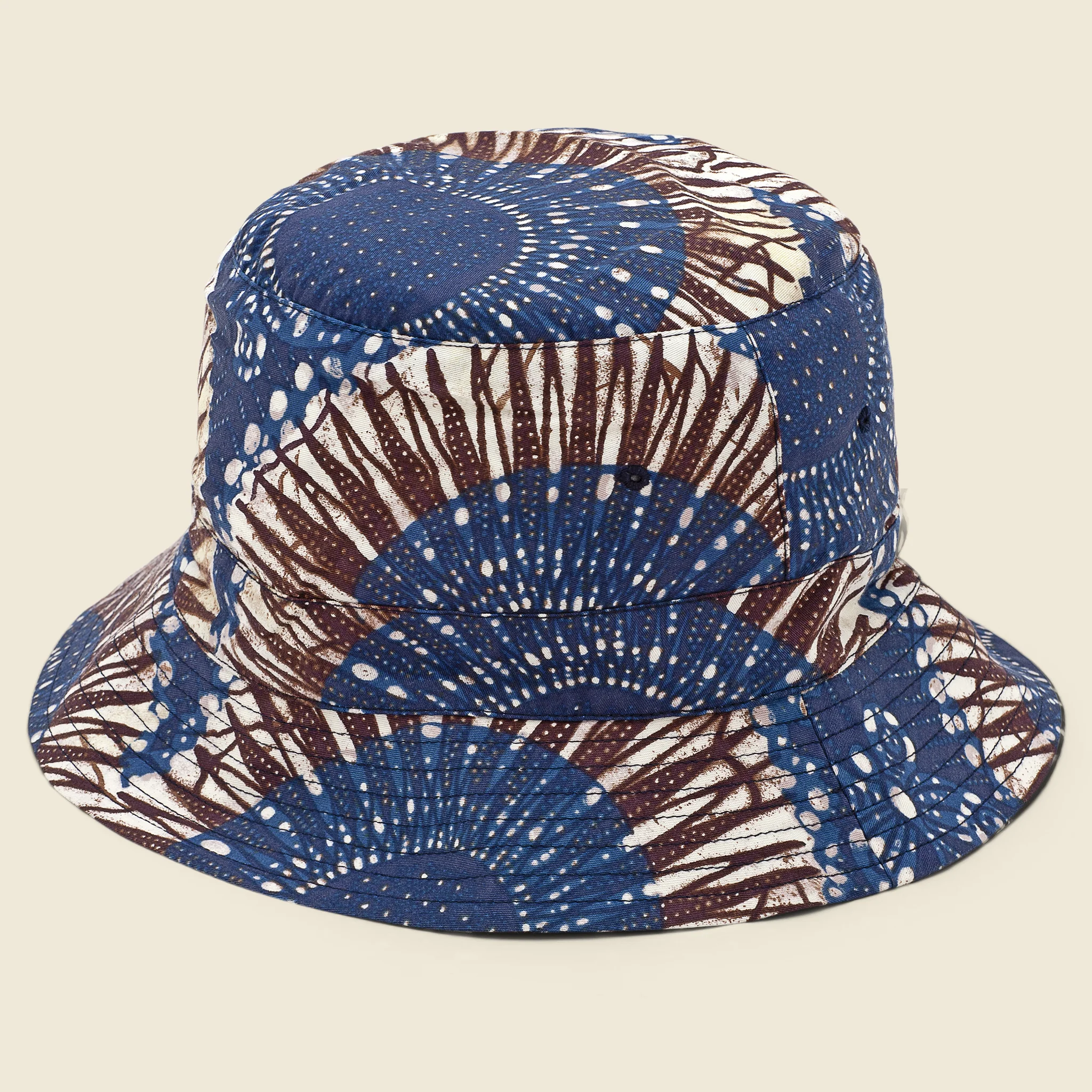 Hokkoh Print Bucket Hat - Navy