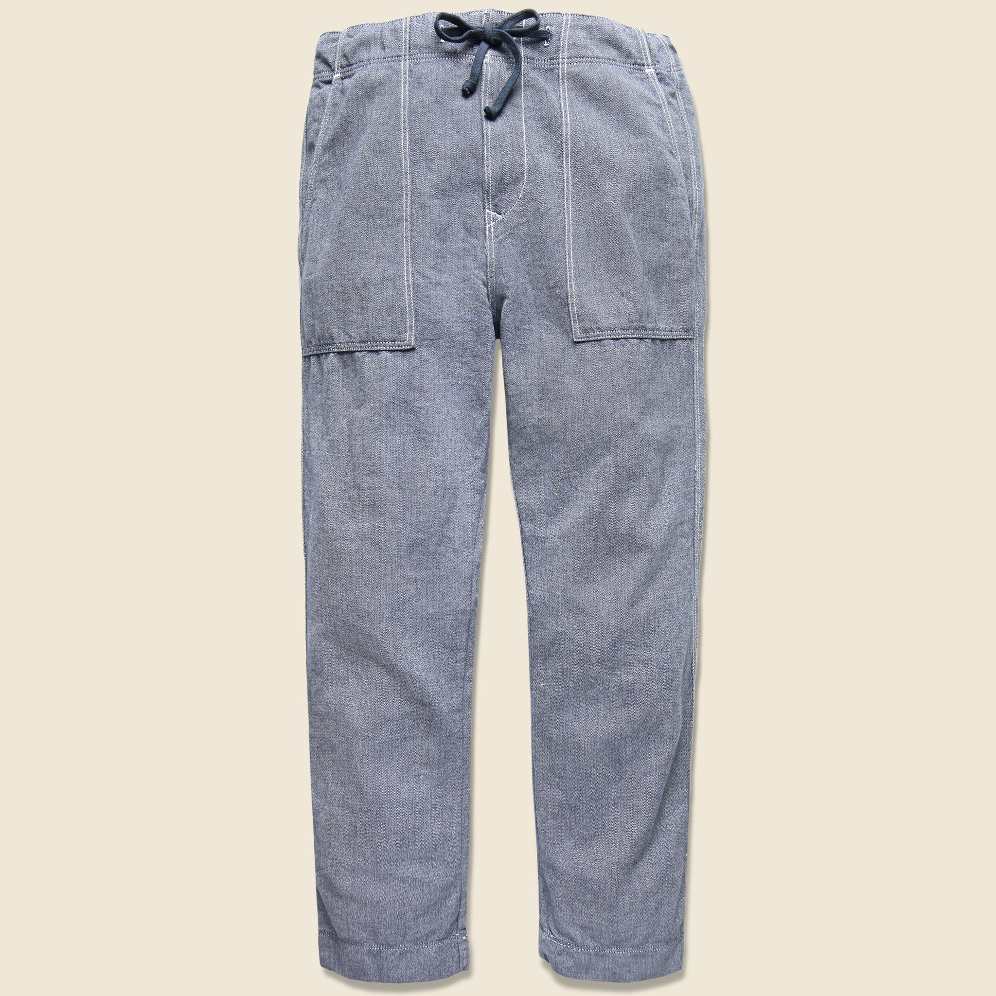 Herringbone Garden Pant - Blue