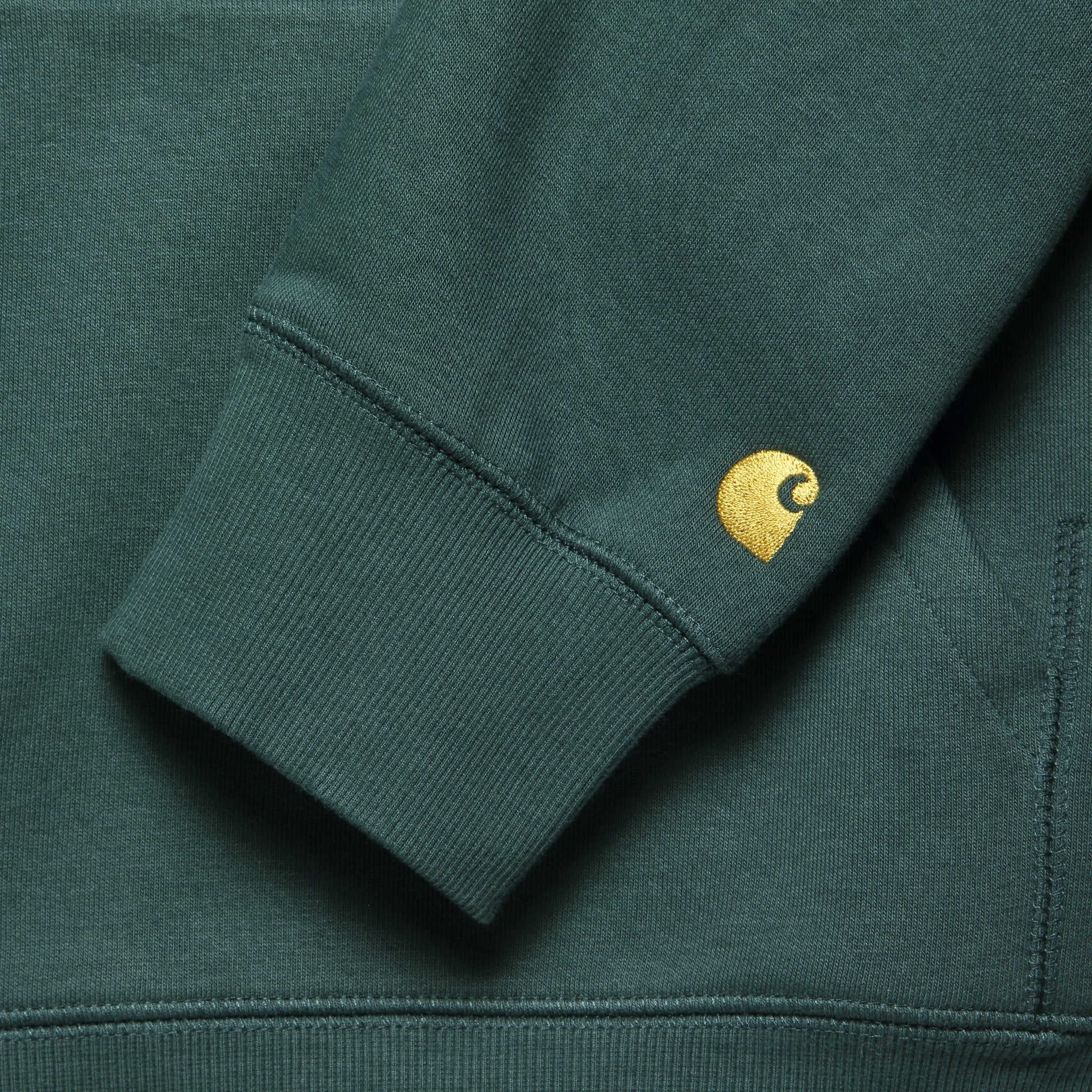 Hooded Chase Sweatshirt - Juniper/Gold - Image 3