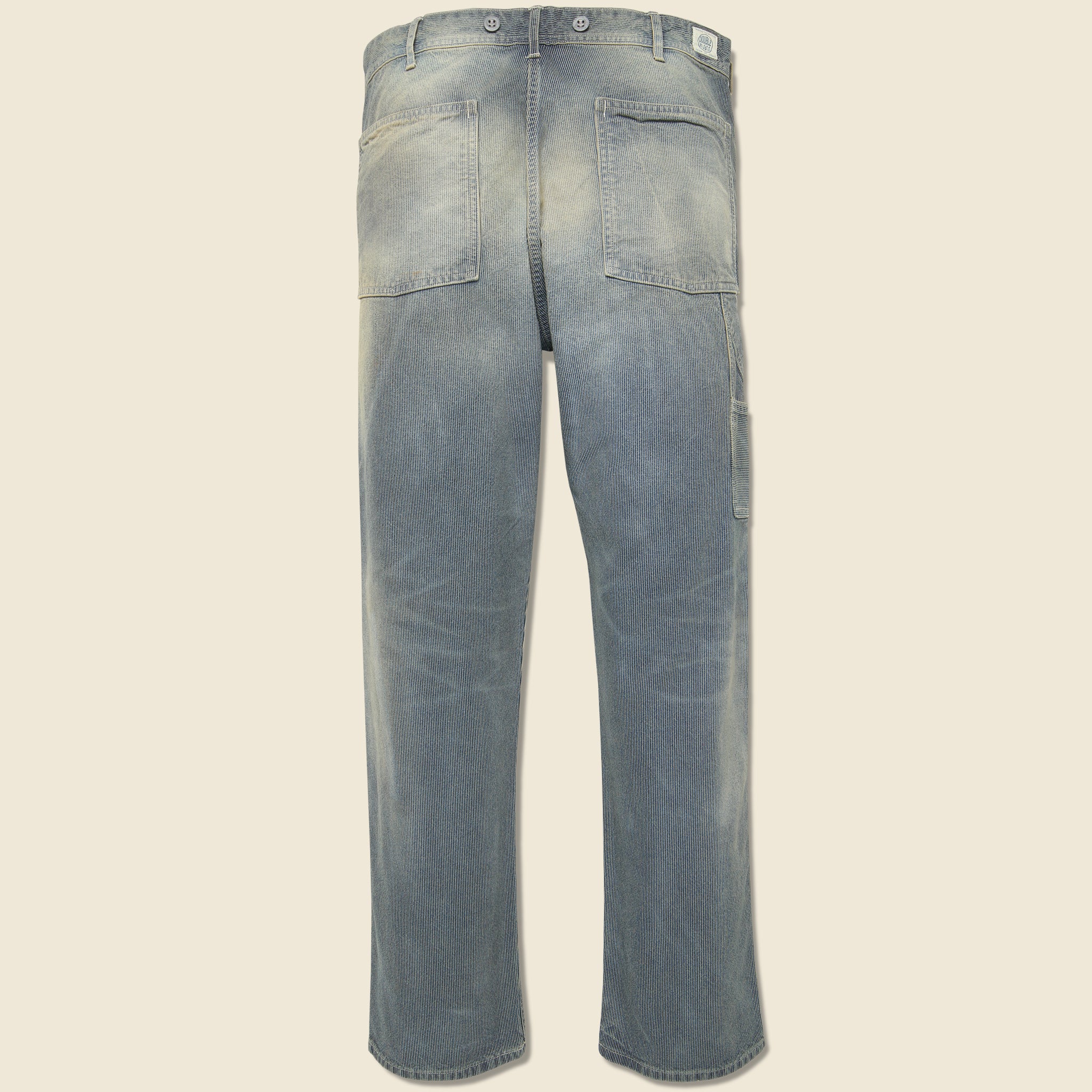 Hopkins Pincheck Carpenter Pant - Repaired Doveton Wash - Image 2
