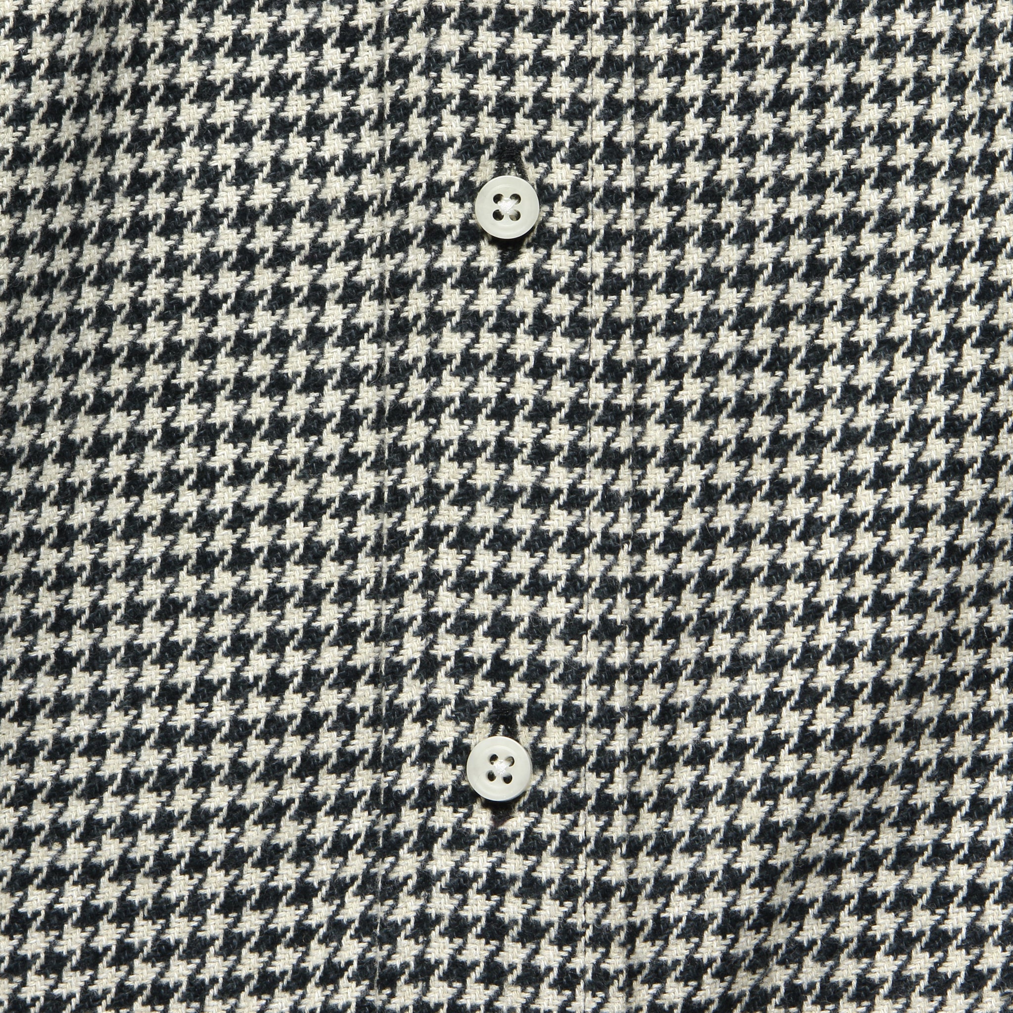 Houndstooth Triple Twist Yarn Shirt - Black - Image 3