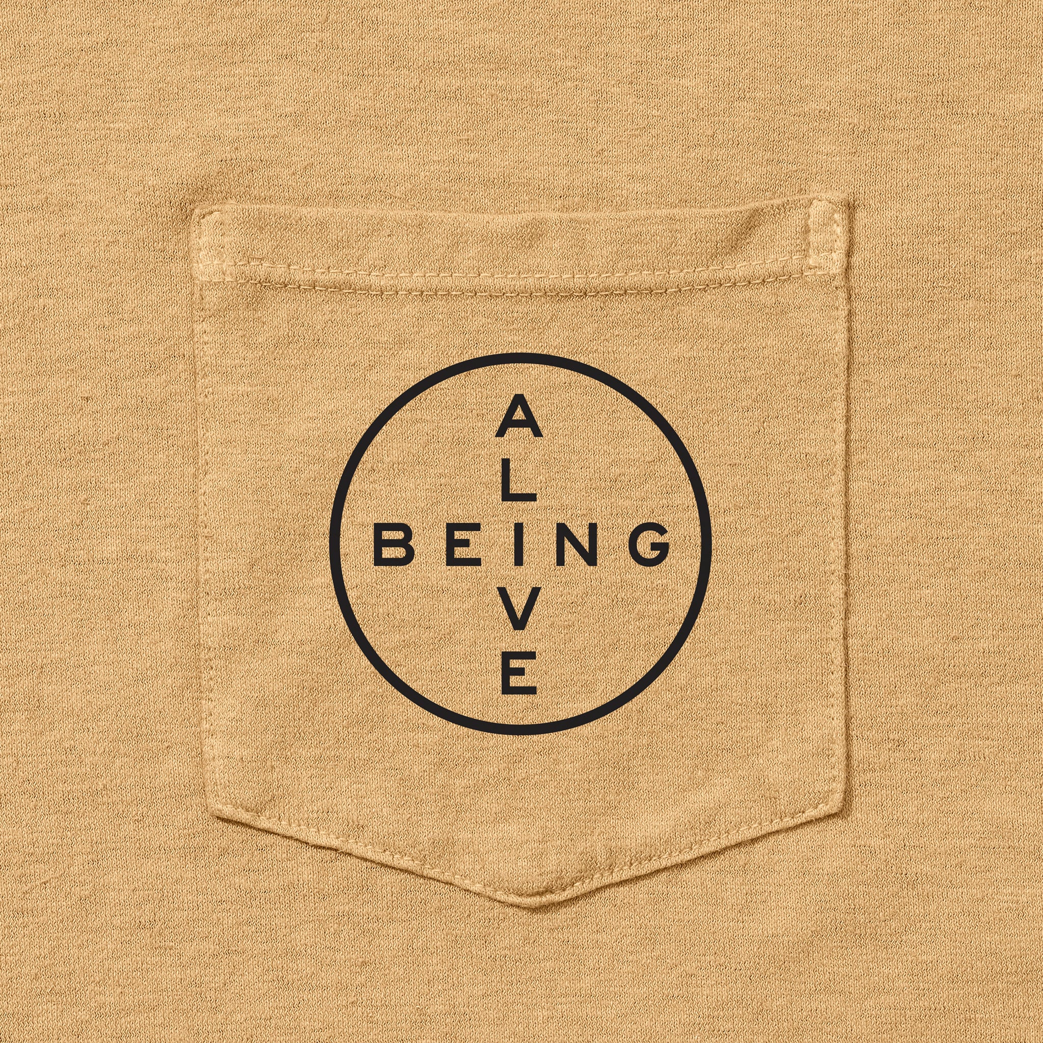 Being Alive Tee - Tan - Image 2