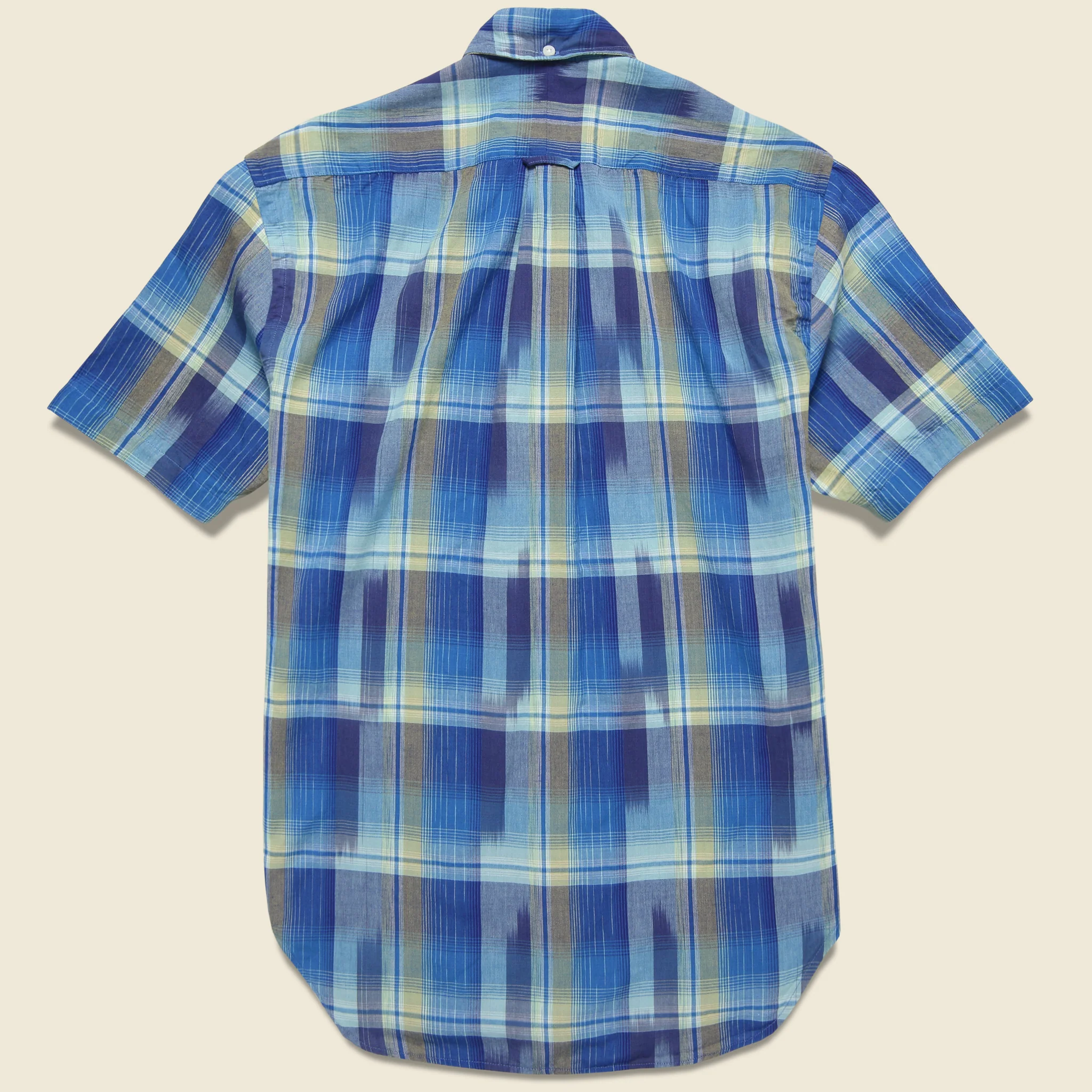 Ikat Madras Shirt - Blue - Image 2