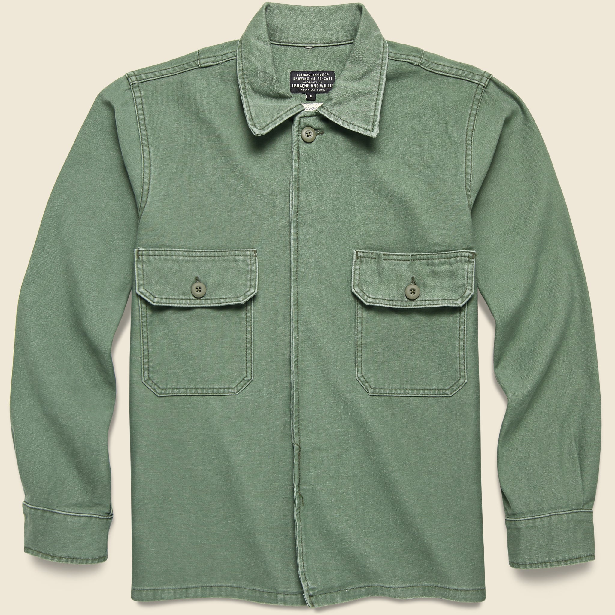 Military Shirt Jacket - Quilt Squares - Image 2