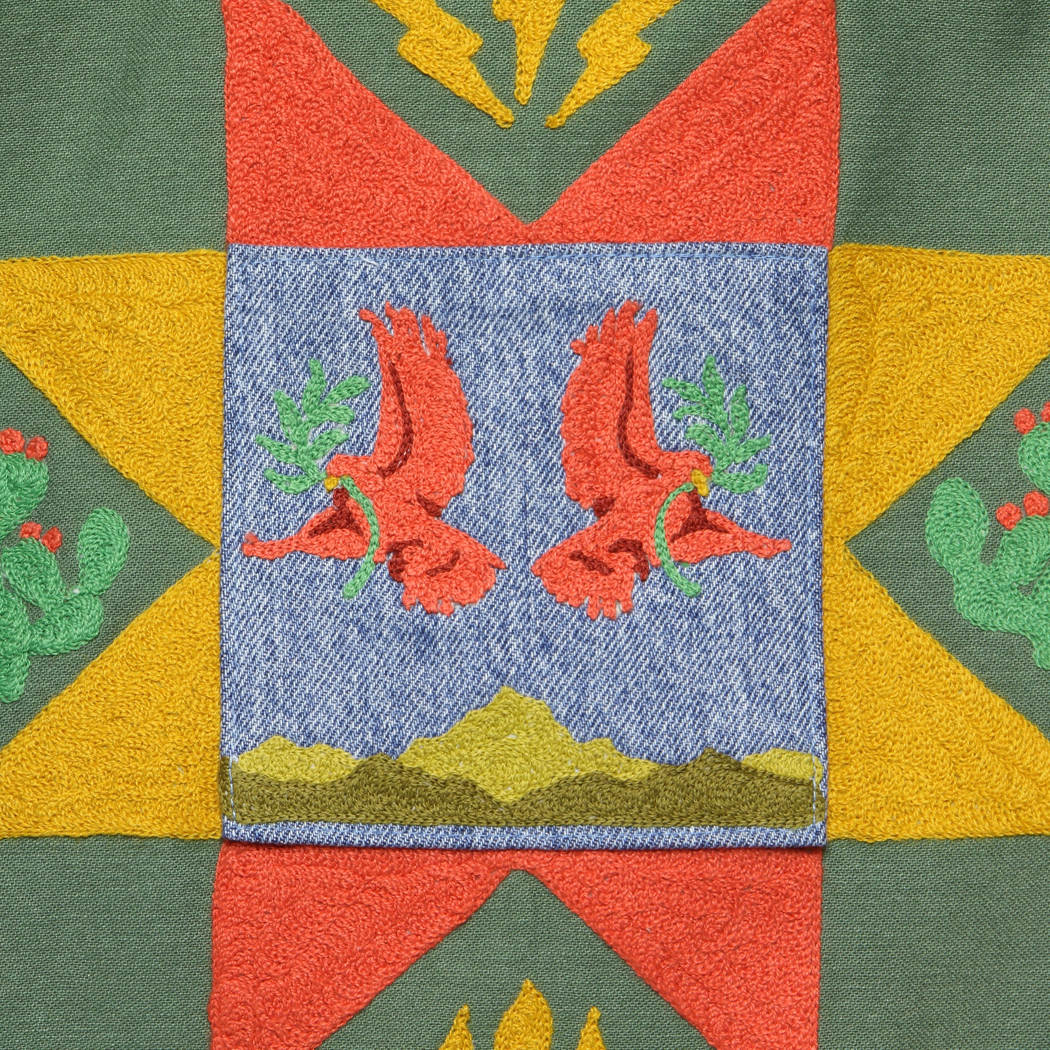 Military Shirt Jacket - Quilt Squares - Image 4