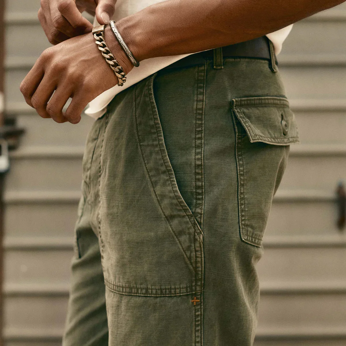 Oliver Military Trouser - Fatigue Green - Image 3