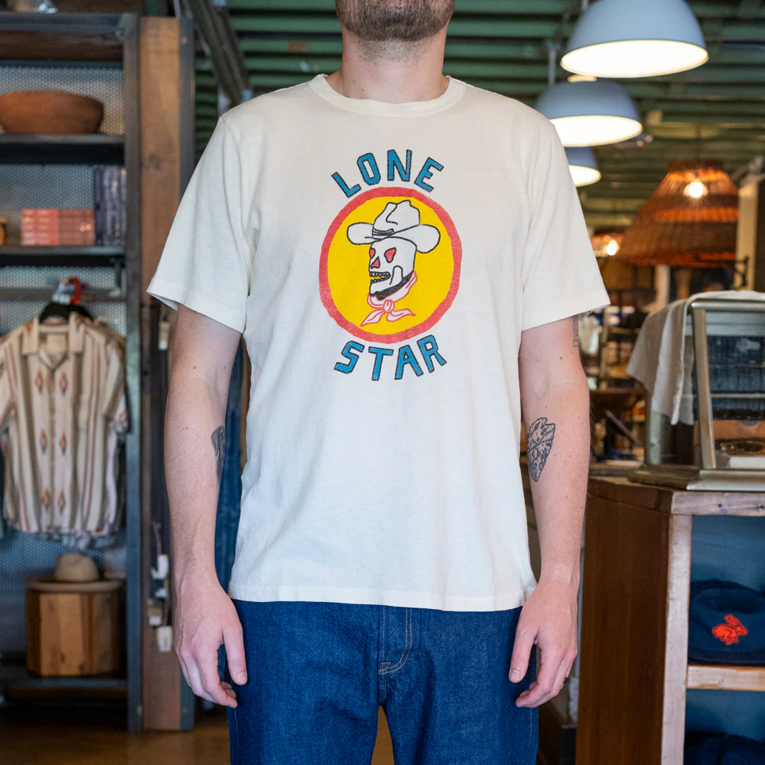 Lone Star Cowboy Tee - Vintage White - Image 4