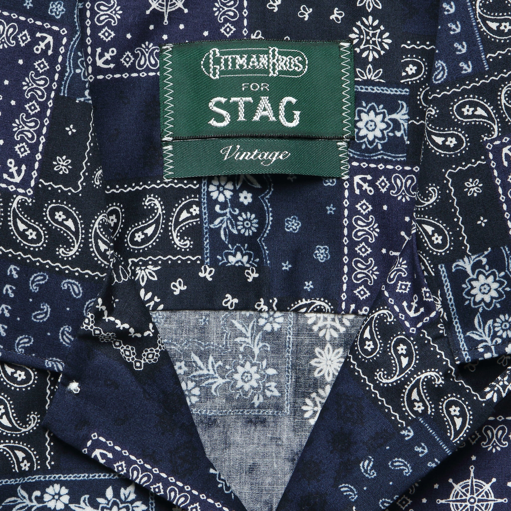 Indigo Bandana Camp Shirt - Indigo - Image 4