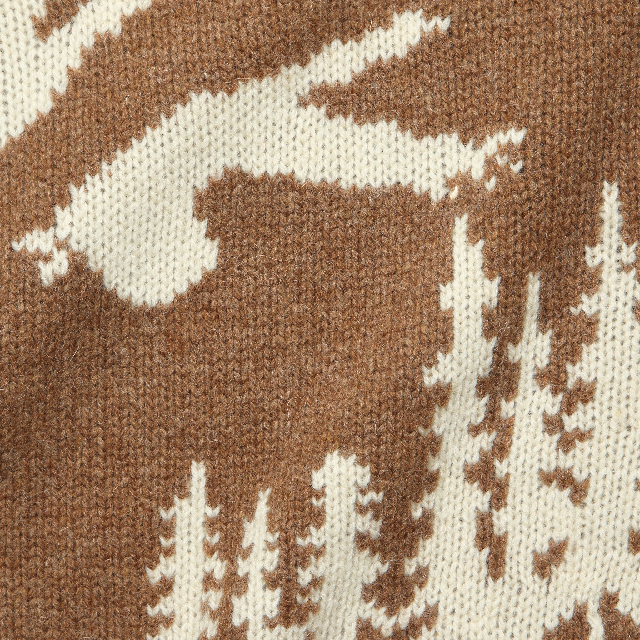 Intarsia 3G Crewneck Ducks Sweater - Brown - Image 3