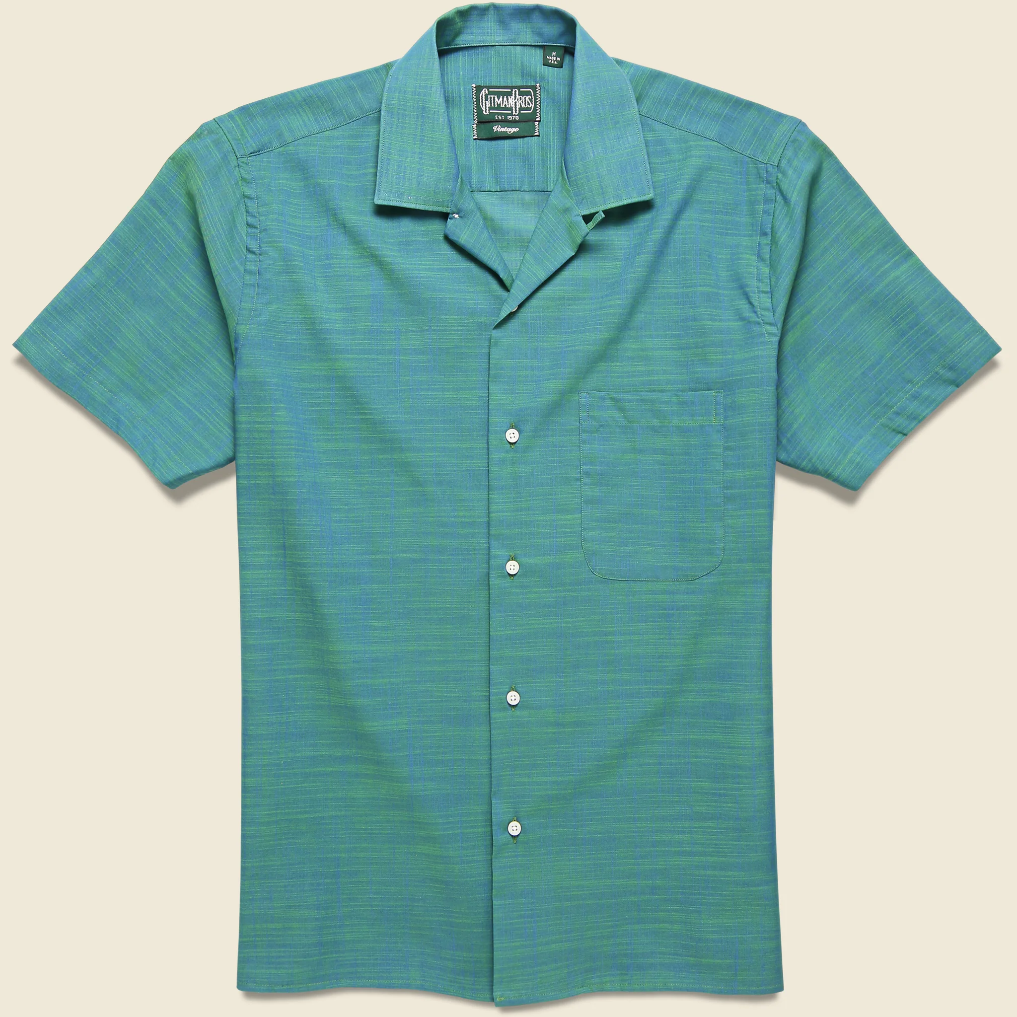 Iridescent Madras Shirt - Green