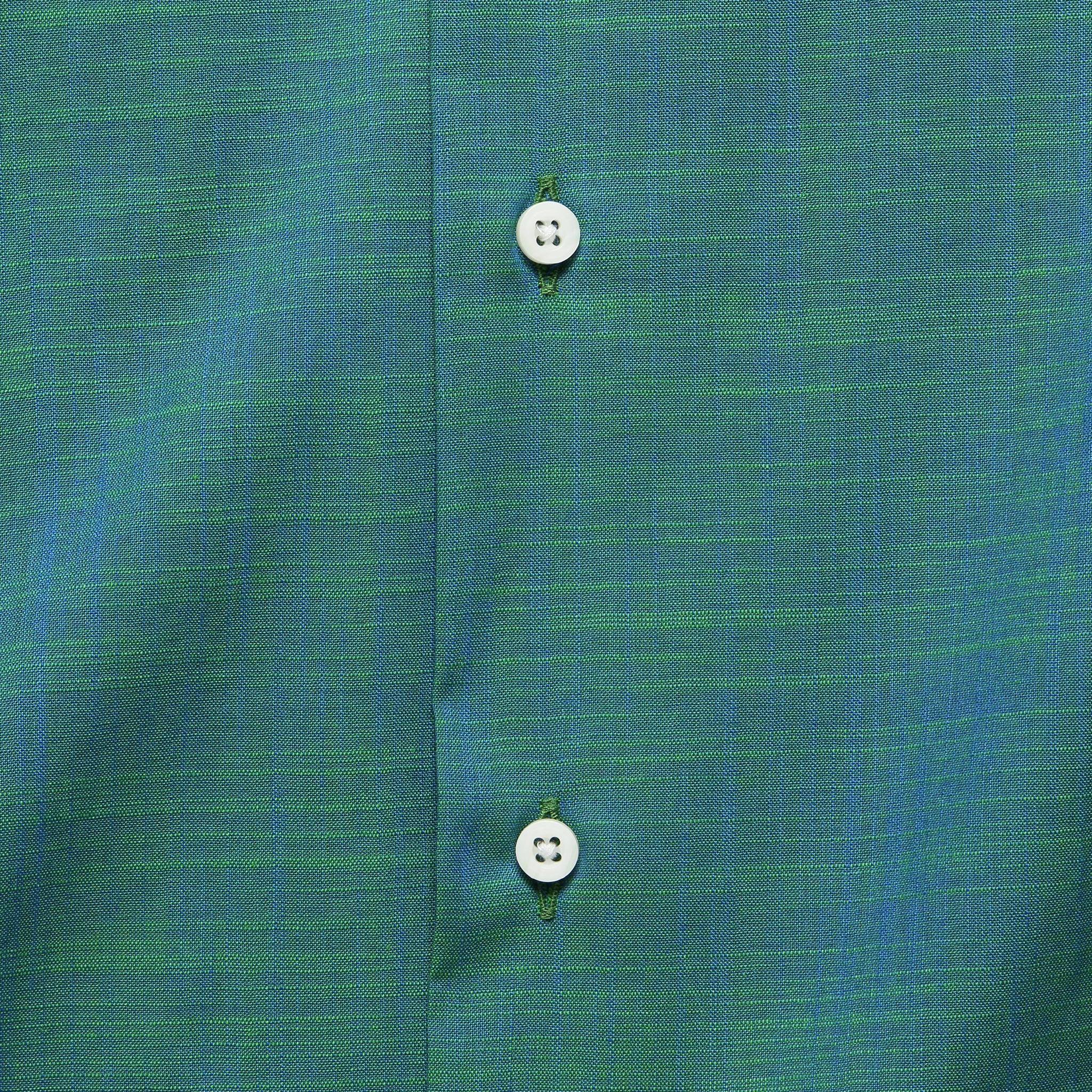 Iridescent Madras Shirt - Green - Image 3