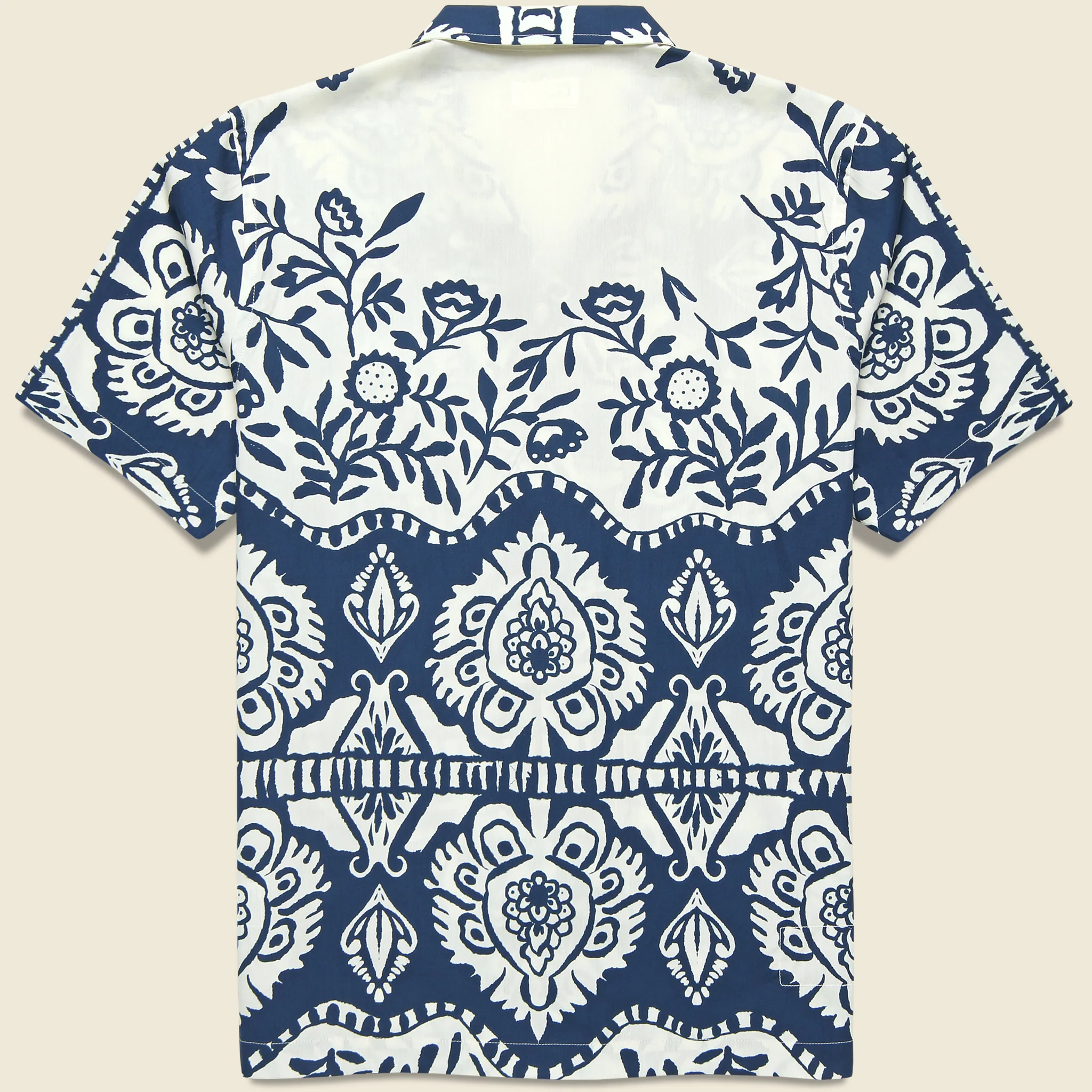 Island Print Road Shirt - Navy - Image 2