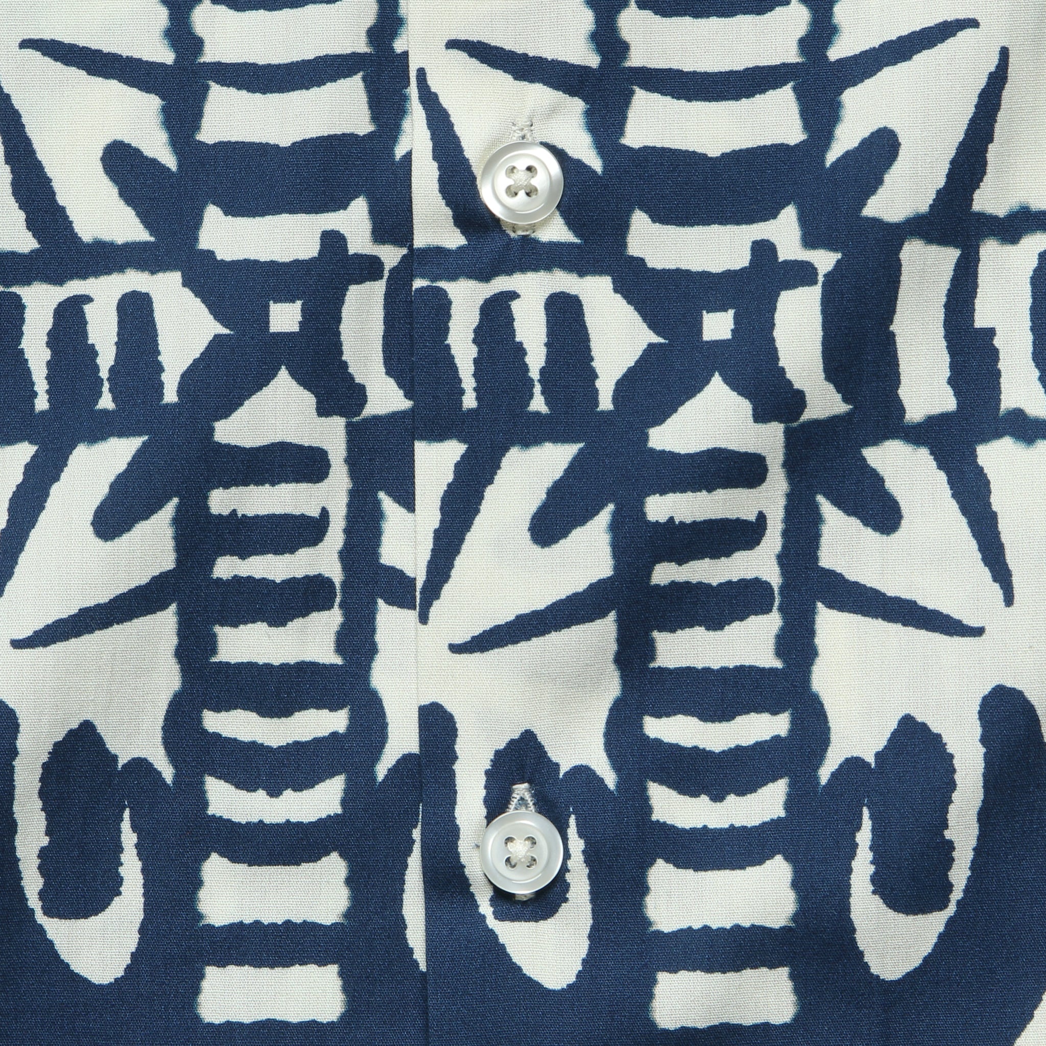 Island Print Road Shirt - Navy - Image 3