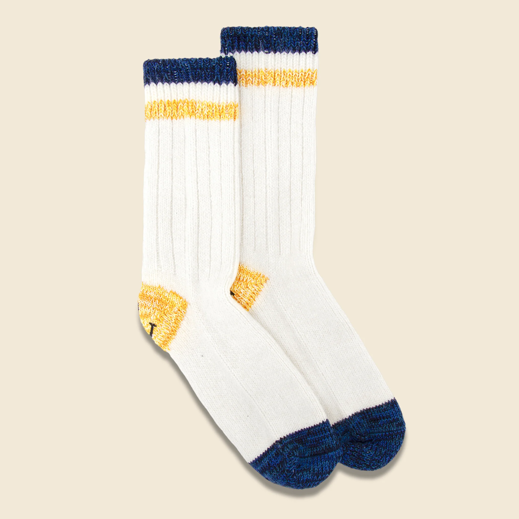 Ivy Smiley 72 Yarns Wool Socks - White - Image 2