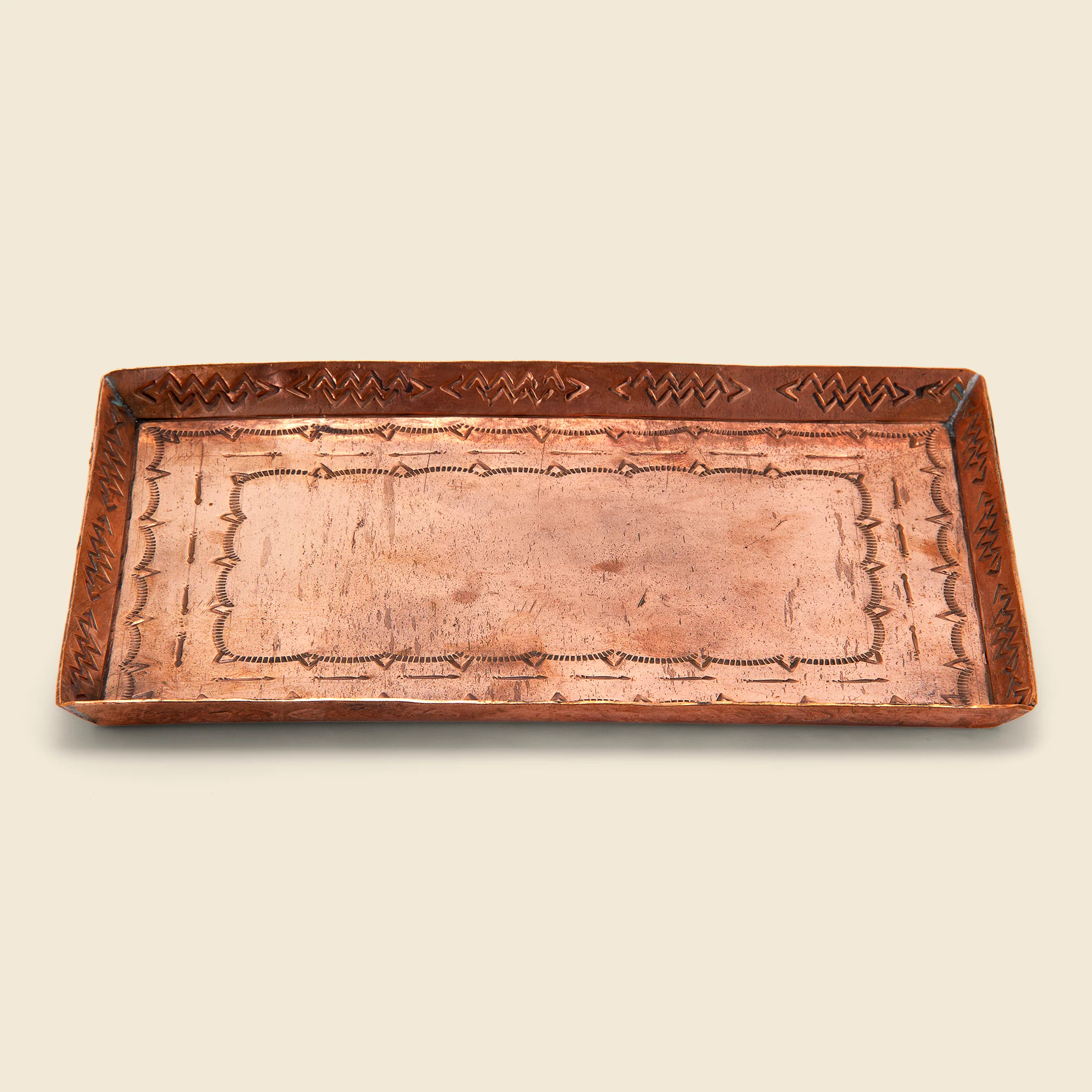 Medium Stamped Tray - Copper - Image 2