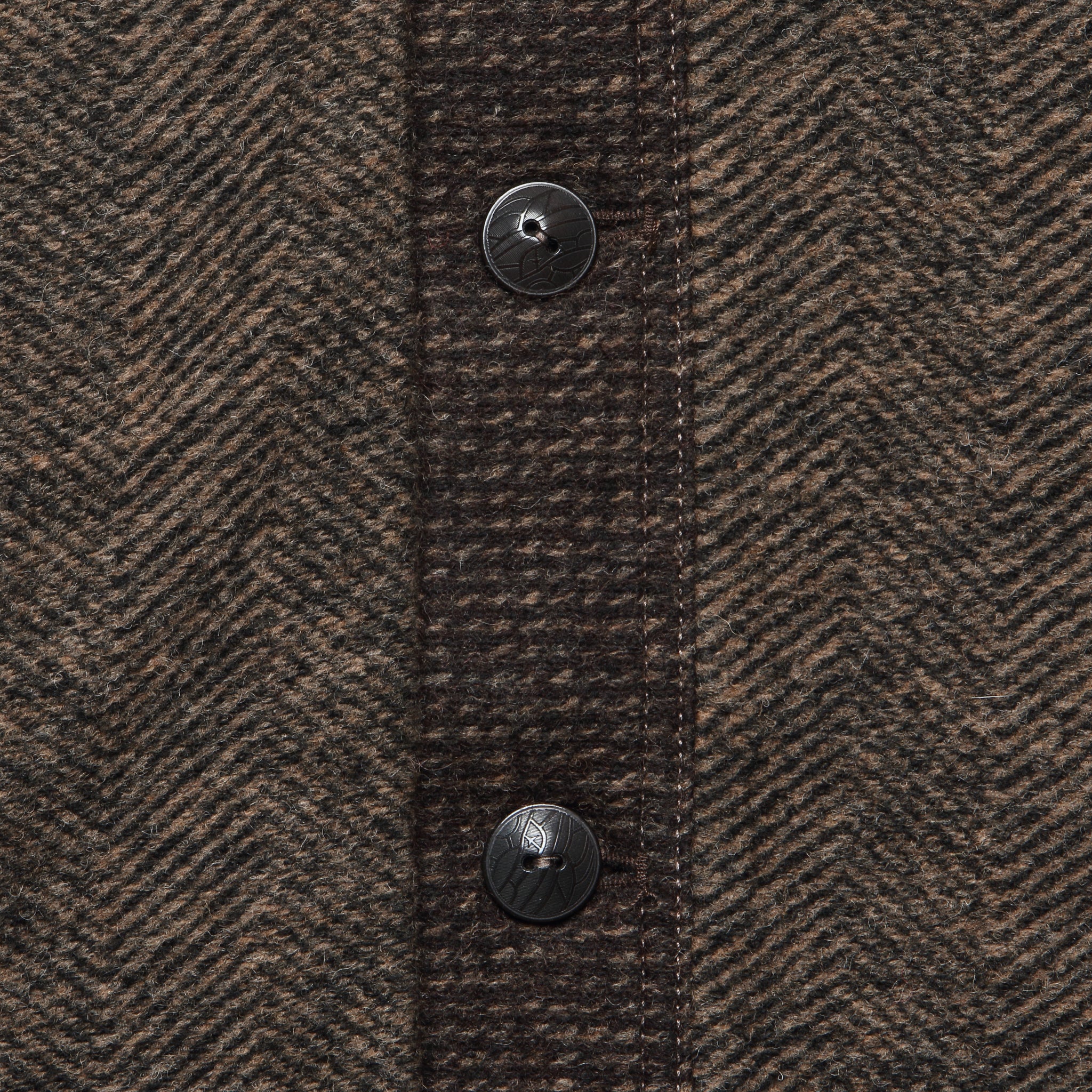 Jacquard Angus Cardigan - Brown - Image 4